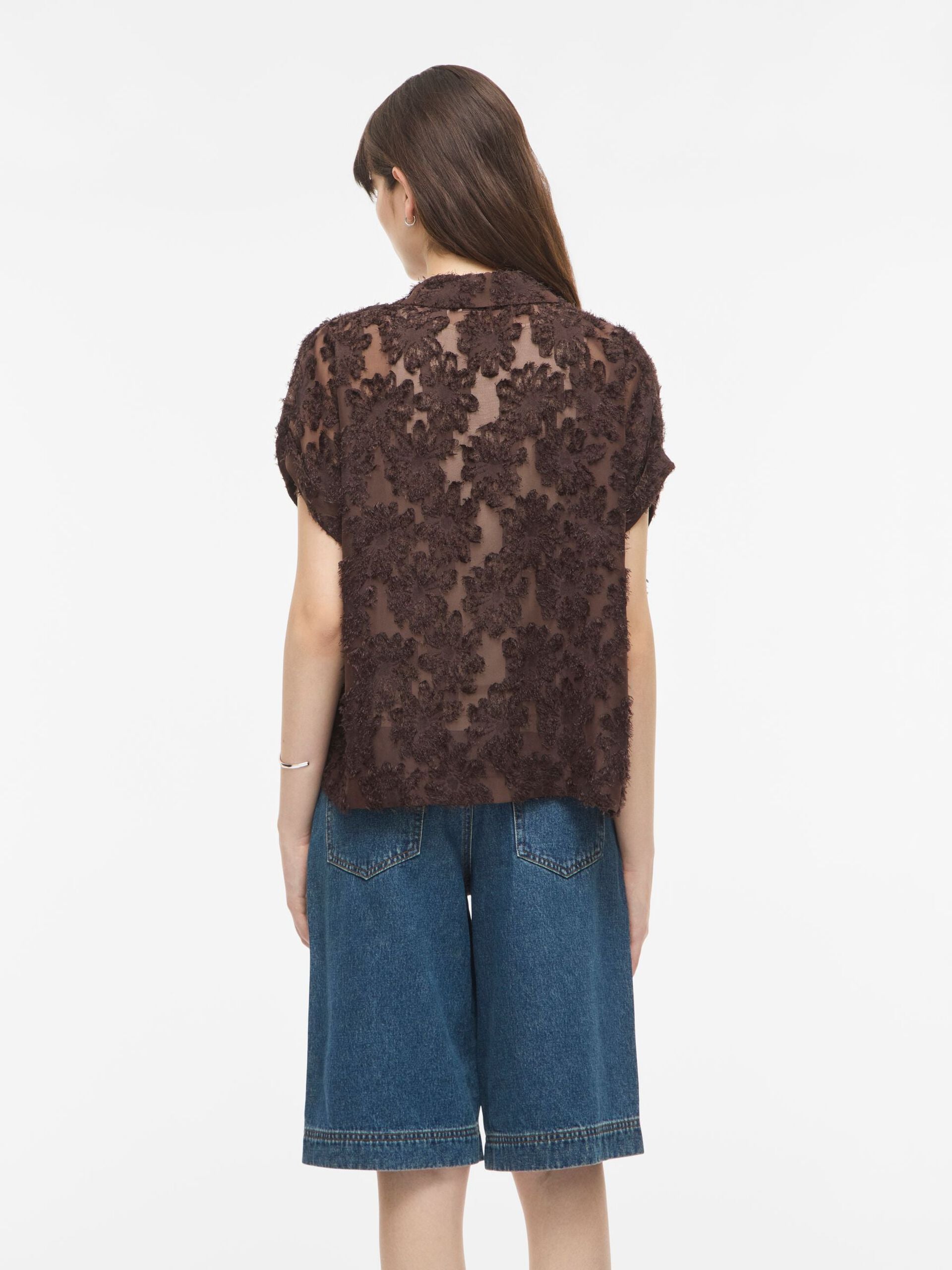 ROUGE EDIT Shirt "Ania" seal brown