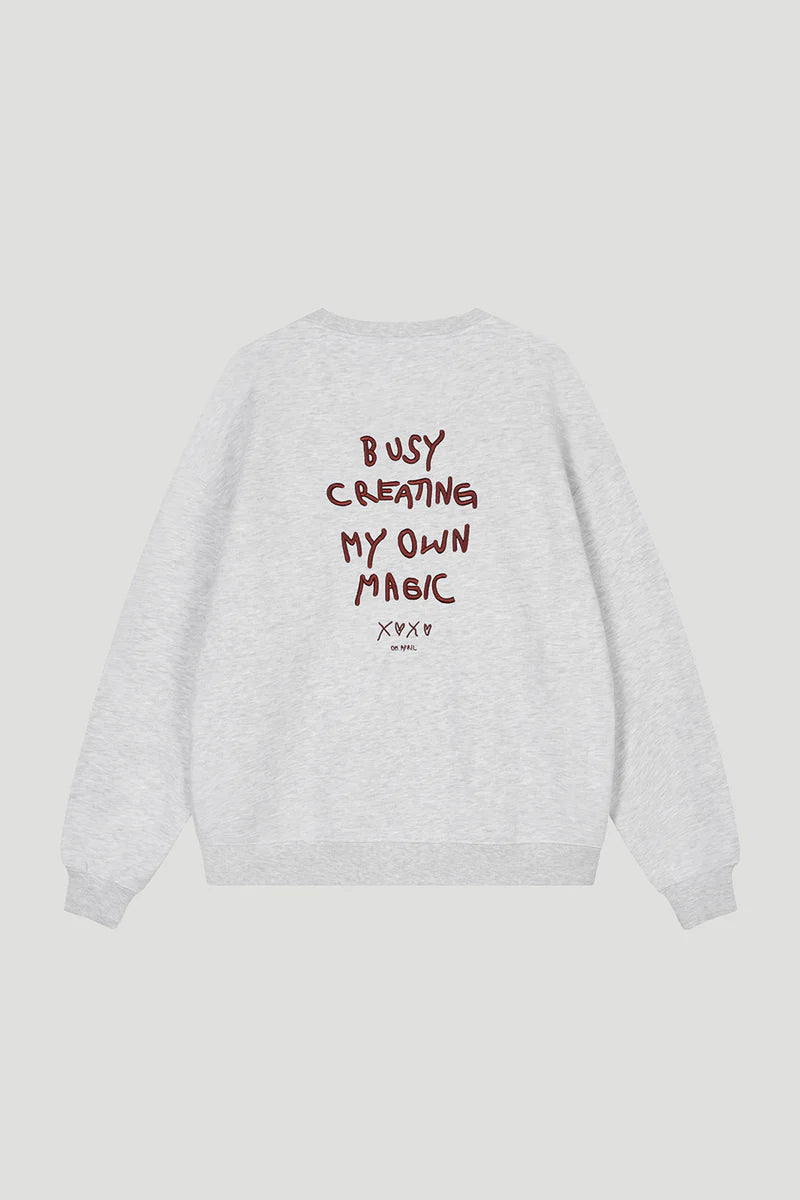 OH APRIL Sweater "Magic" grey melange