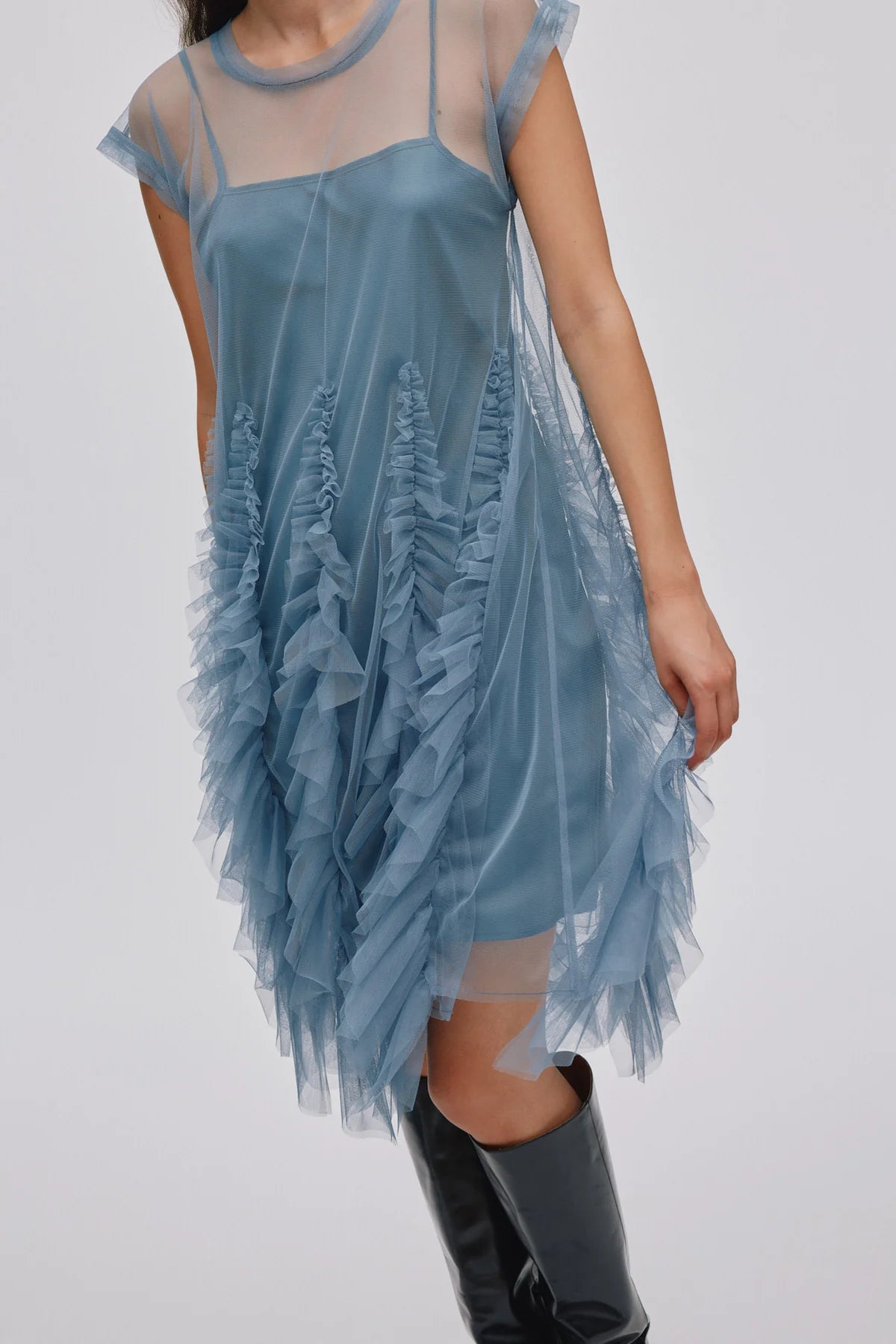 RABENS SALONER Dress "Ghita" dusty blue