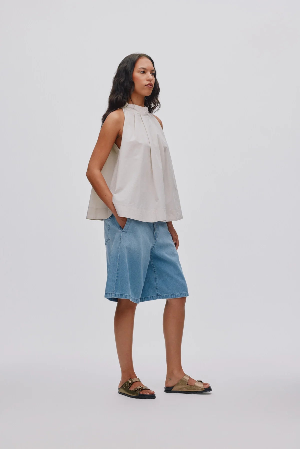 RABENS SALONER Top "Annia" clay