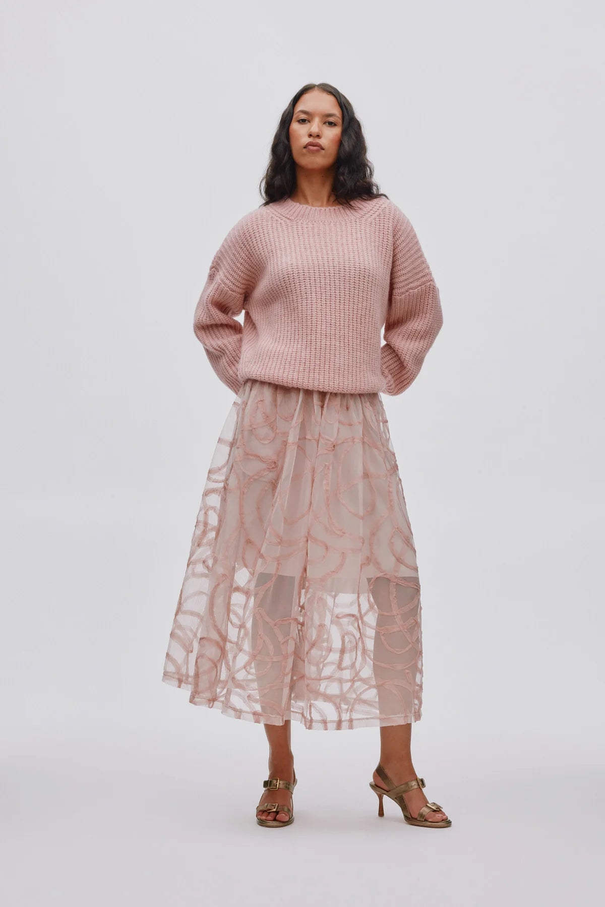 RABENS SALONER Skirt "Silke" blush