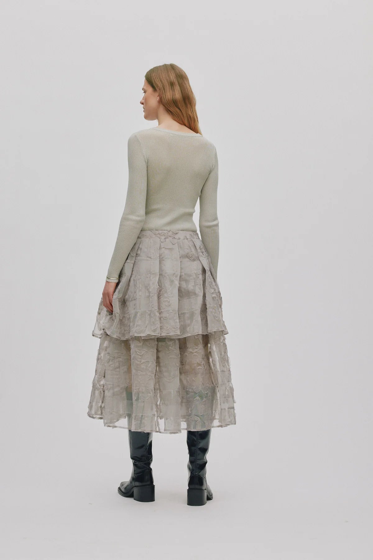 RABENS SALONER Skirt "Sibora" silver