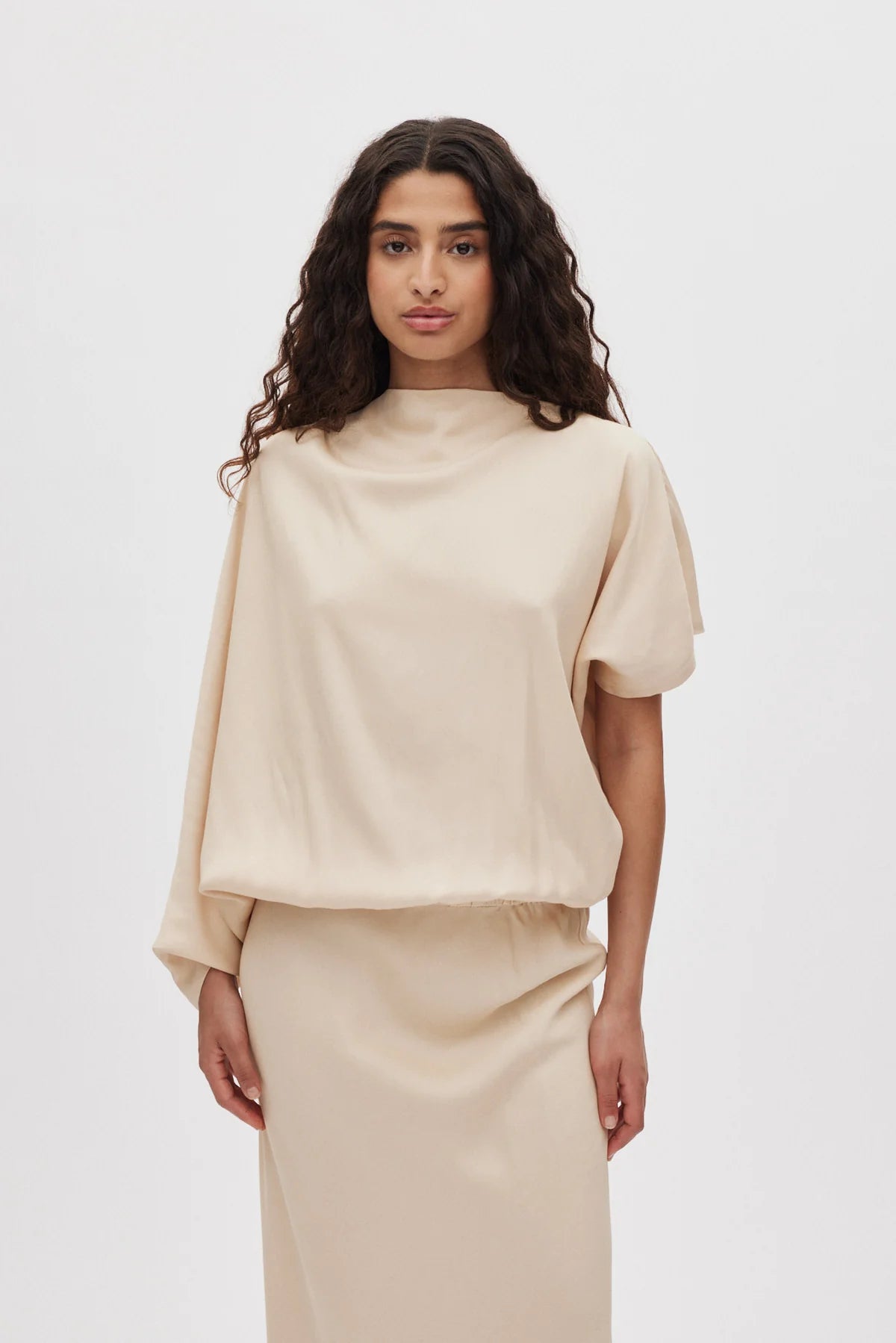 RABENS SALONER Dress "Mila" sand dollar