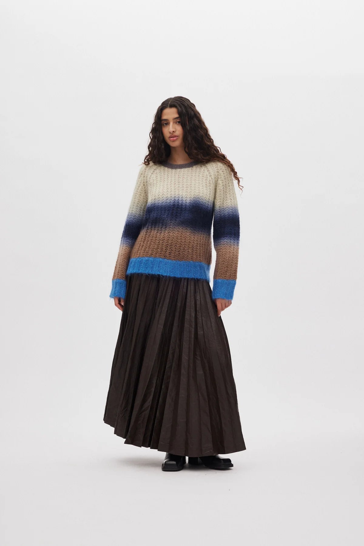 RABENS SALONER Pullover "Jasmin" blue combo