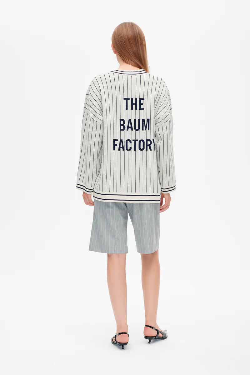 Baum & Pferdgarten Cardigan navy stripes