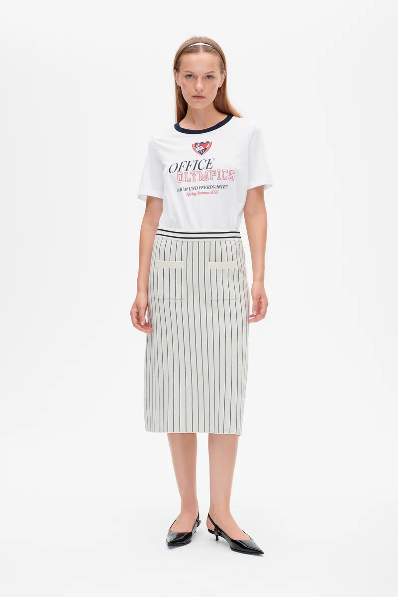 Baum & Pferdgarten Skirt Celie creme navy stripe