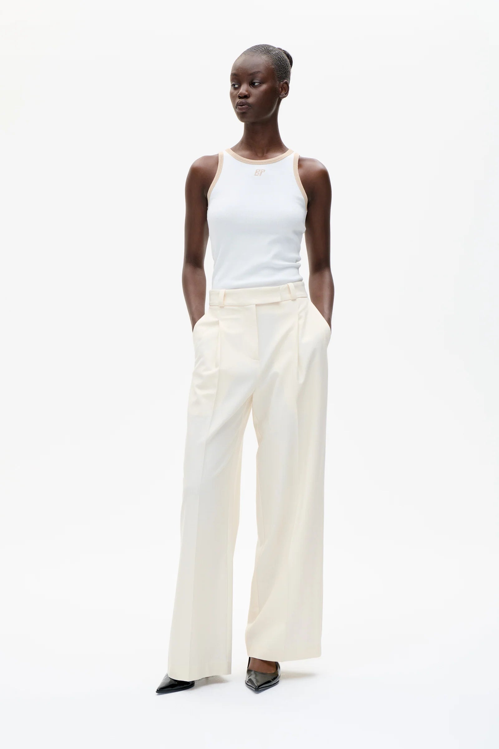 BAUM & PFERDGARTEN Pants "Neya" ivory