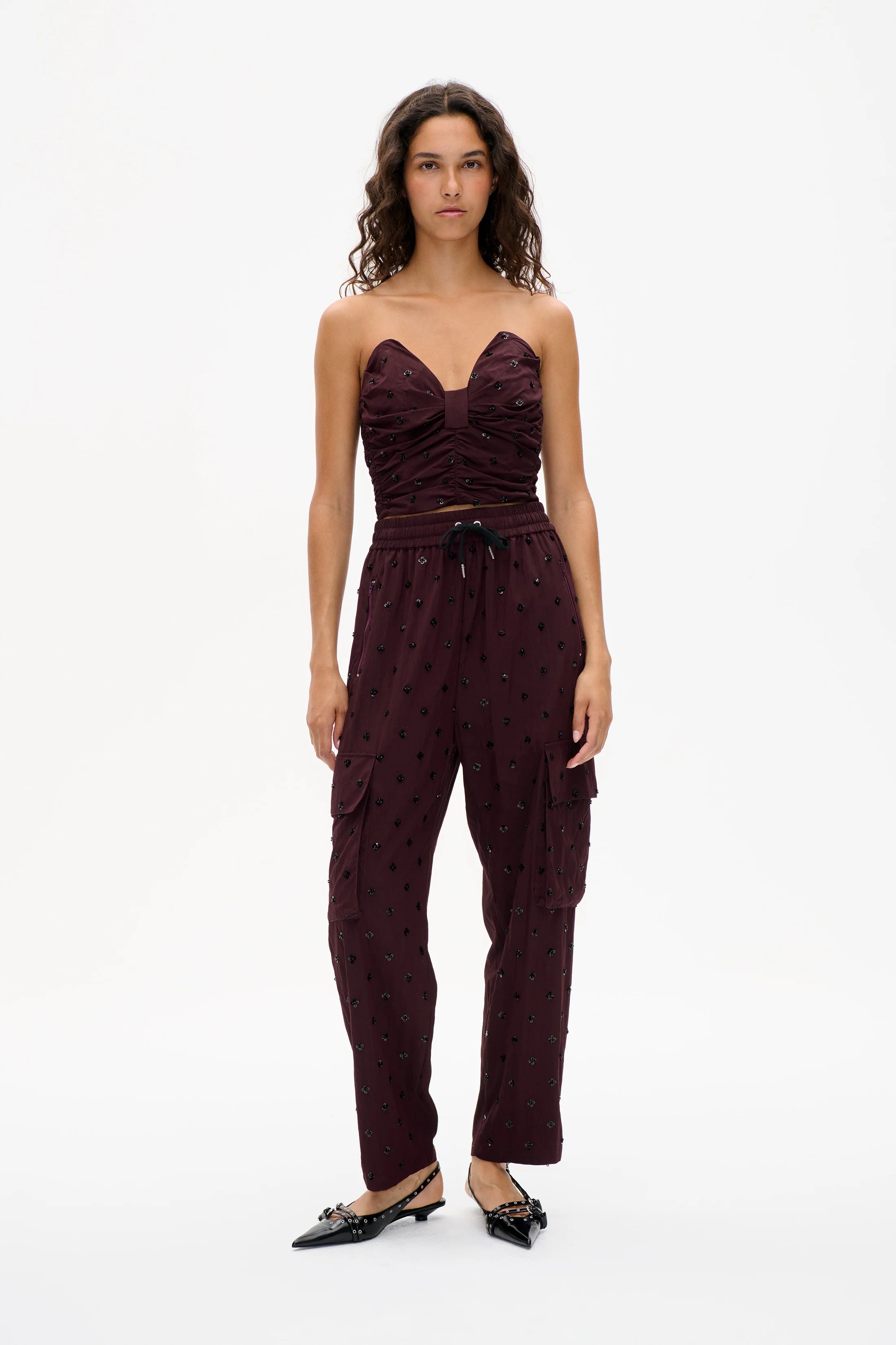 BAUM & PFERDGARTEN Top "Meila" burgundy