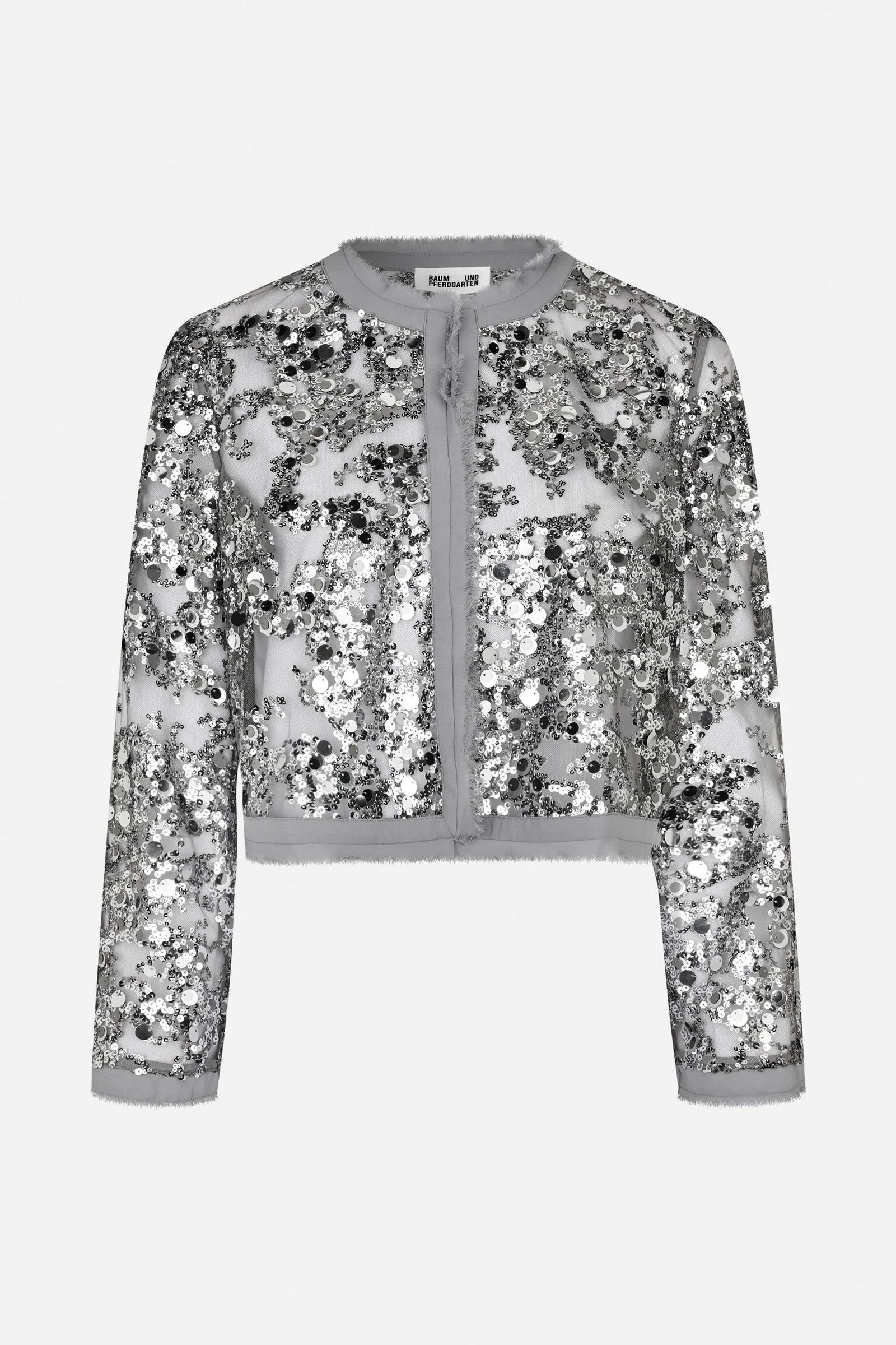 BAUM & PFERDGARTEN Jacket "Bethina" grey sequins