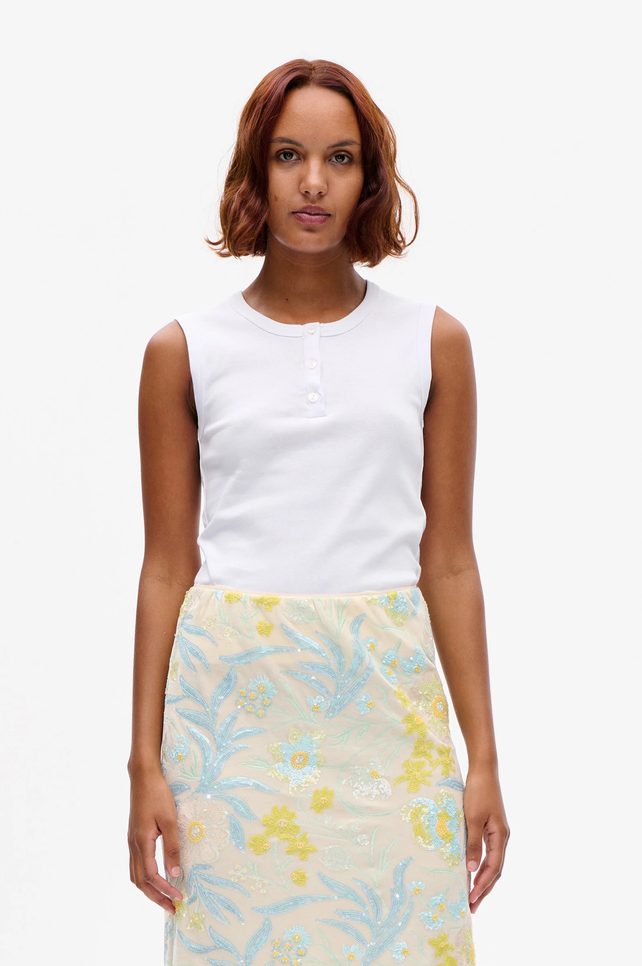 BAUM & PFERDGARTEN Top "Jony" bright white