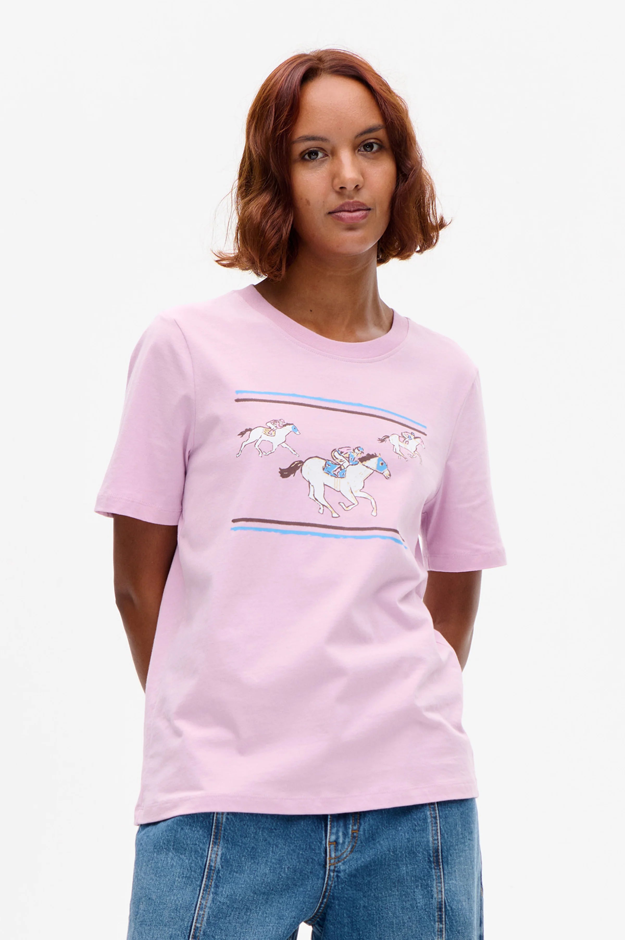 BAUM & PFERDGARTEN T-Shirt "Jawo" lilac pink