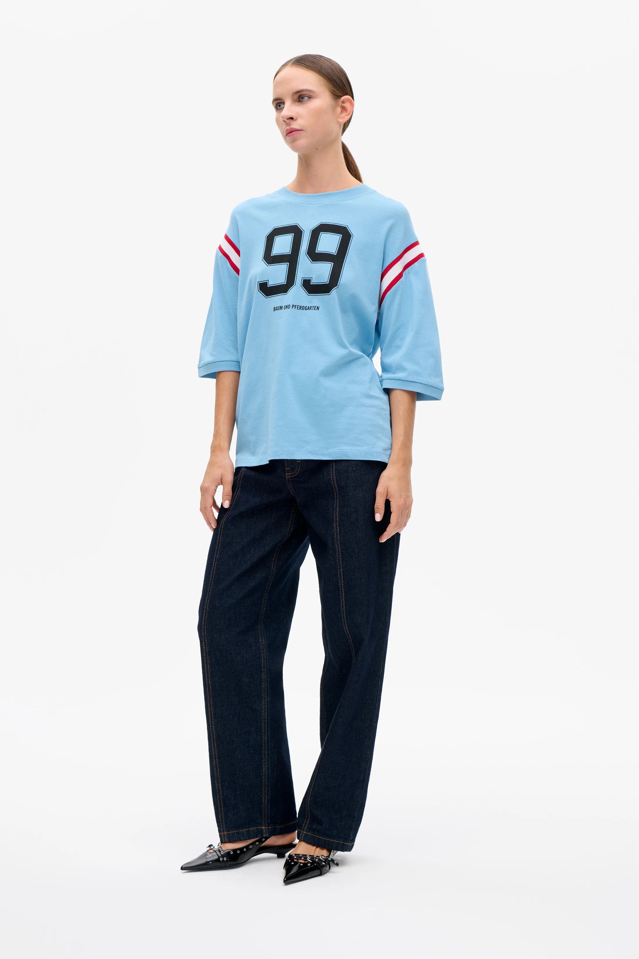 BAUM & PFERDGARTEN T-Shirt "July" dusk blue