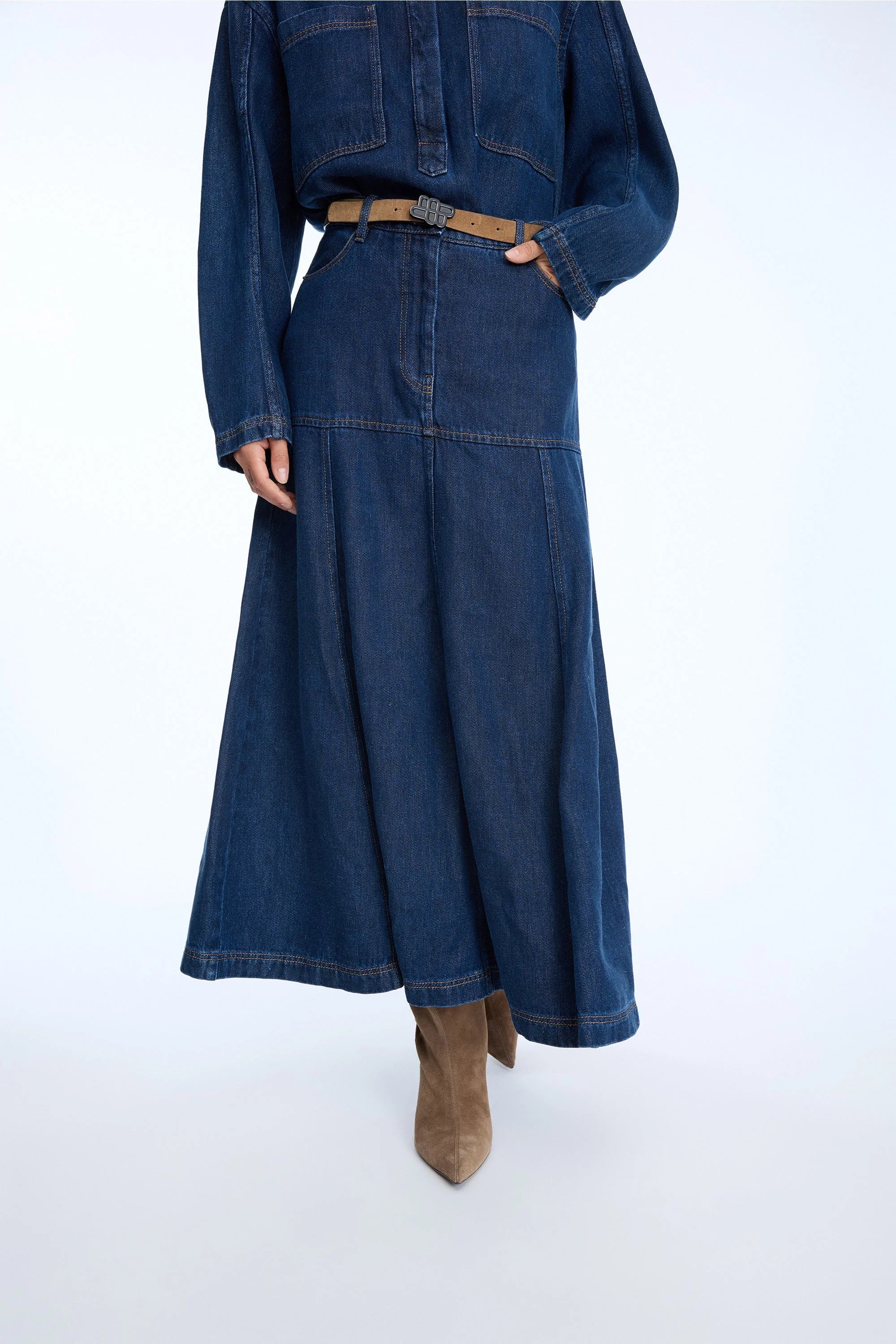 MUNTHE Skirt "Tuxya" indigo
