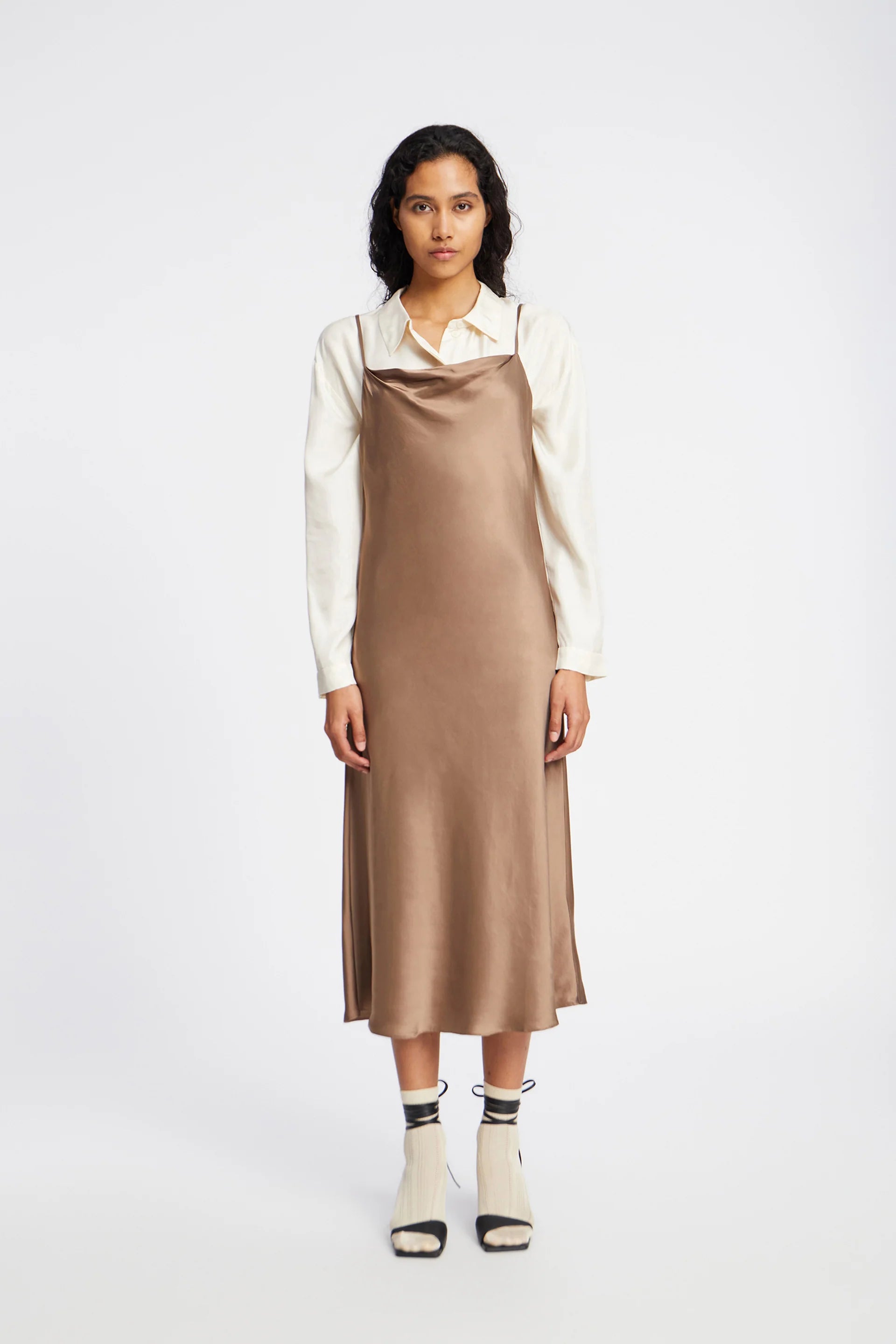 MUNTHE Dress "Babyloma" camel