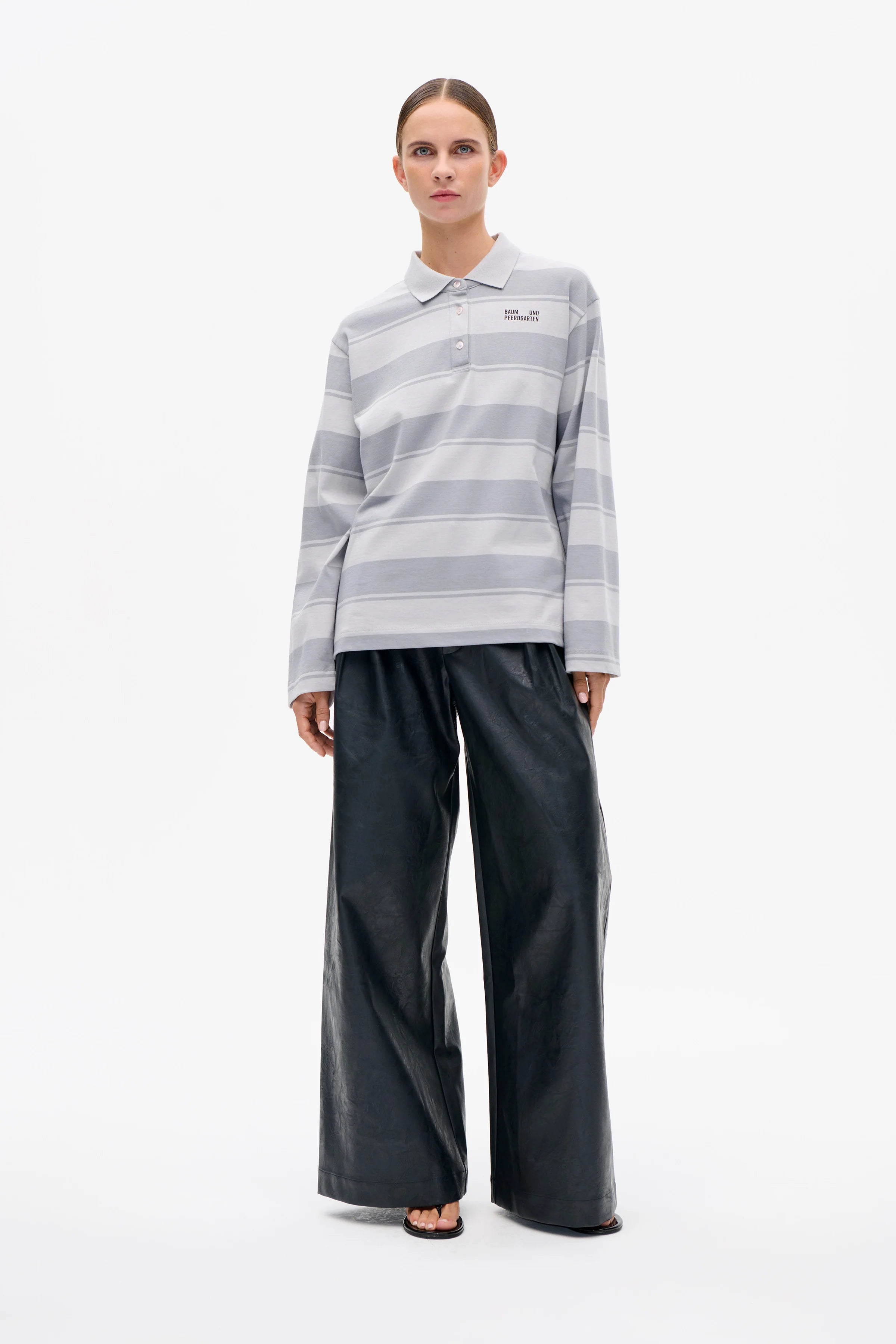 BAUM & PFERDGARTEN Top Polo "Jeanne" grey