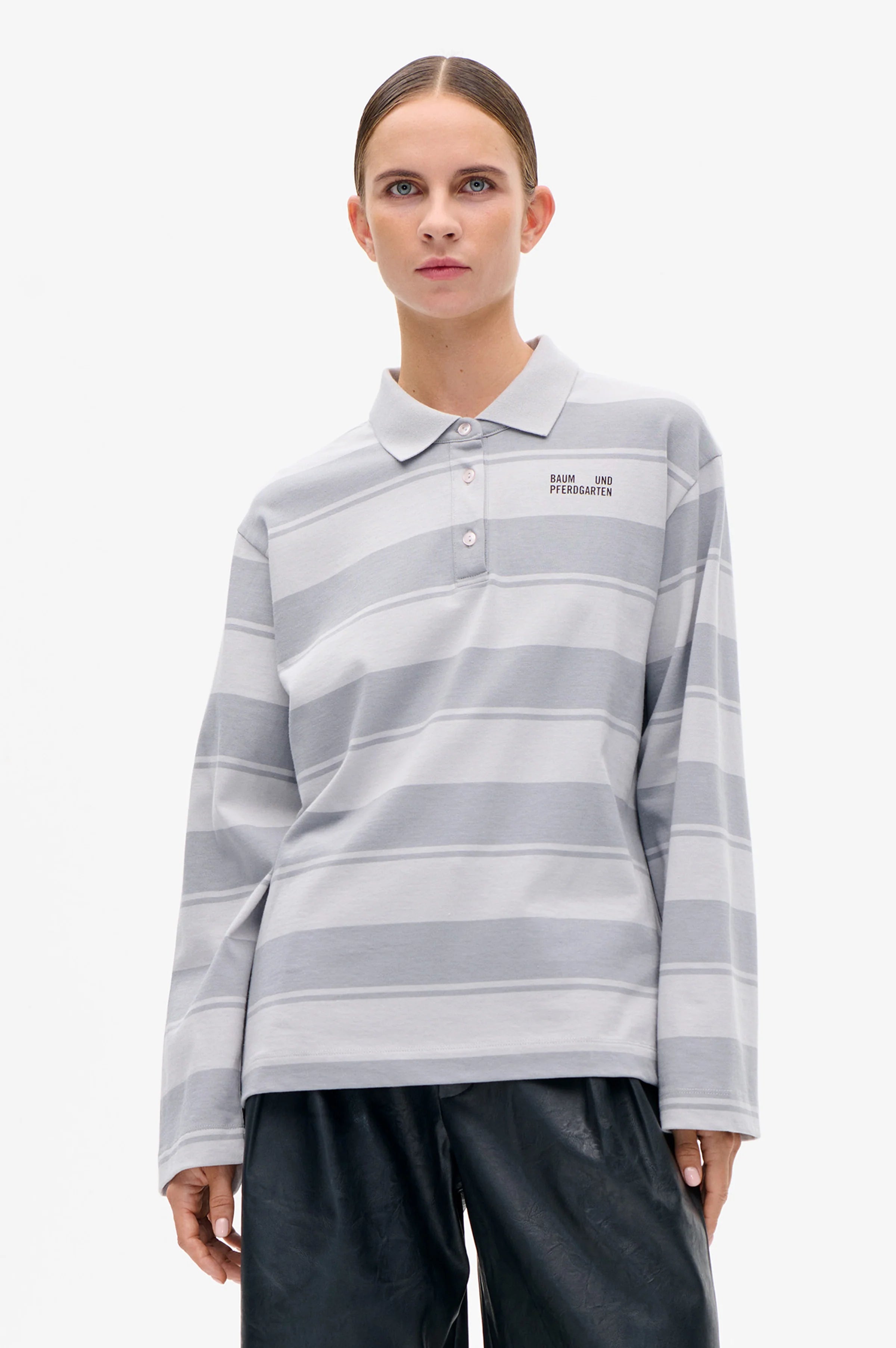 BAUM & PFERDGARTEN Top Polo "Jeanne" grey