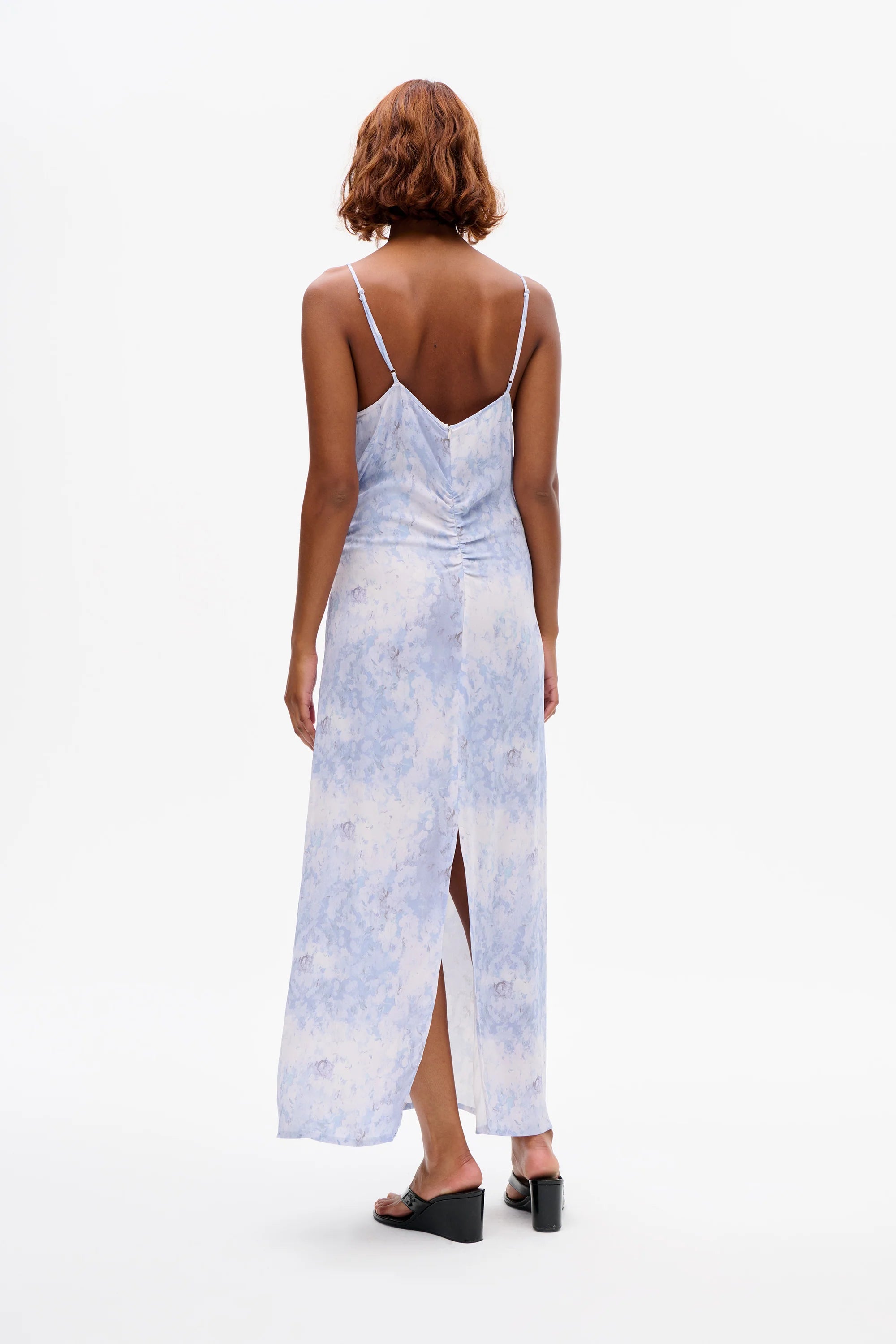 BAUM & PFERDGARTEN Dress "Atalia" distorted blue flower