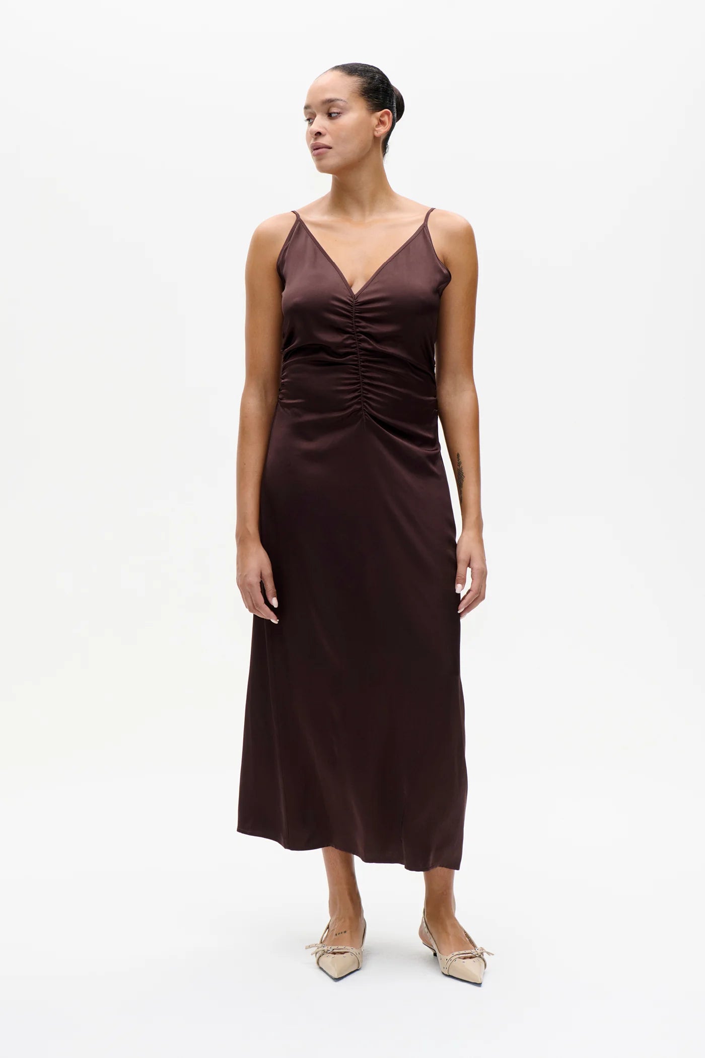 BAUM & PFERDGARTEN Dress "Atalia" coffee bean brown