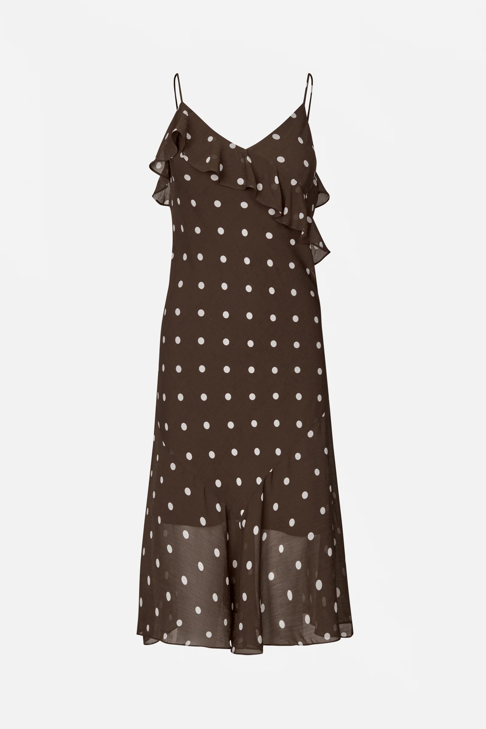 BAUM & PFERDGARTEN Dress "Allis" coffee bean dots