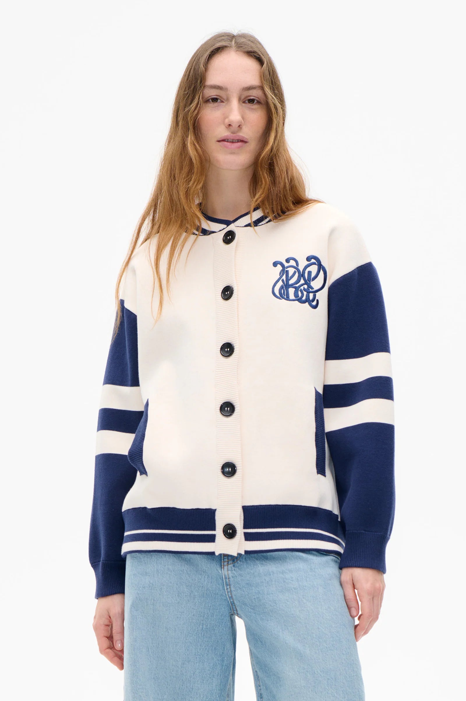 BAUM & PFERDGARTEN Jacket "Chrissie" Baritone blue mix