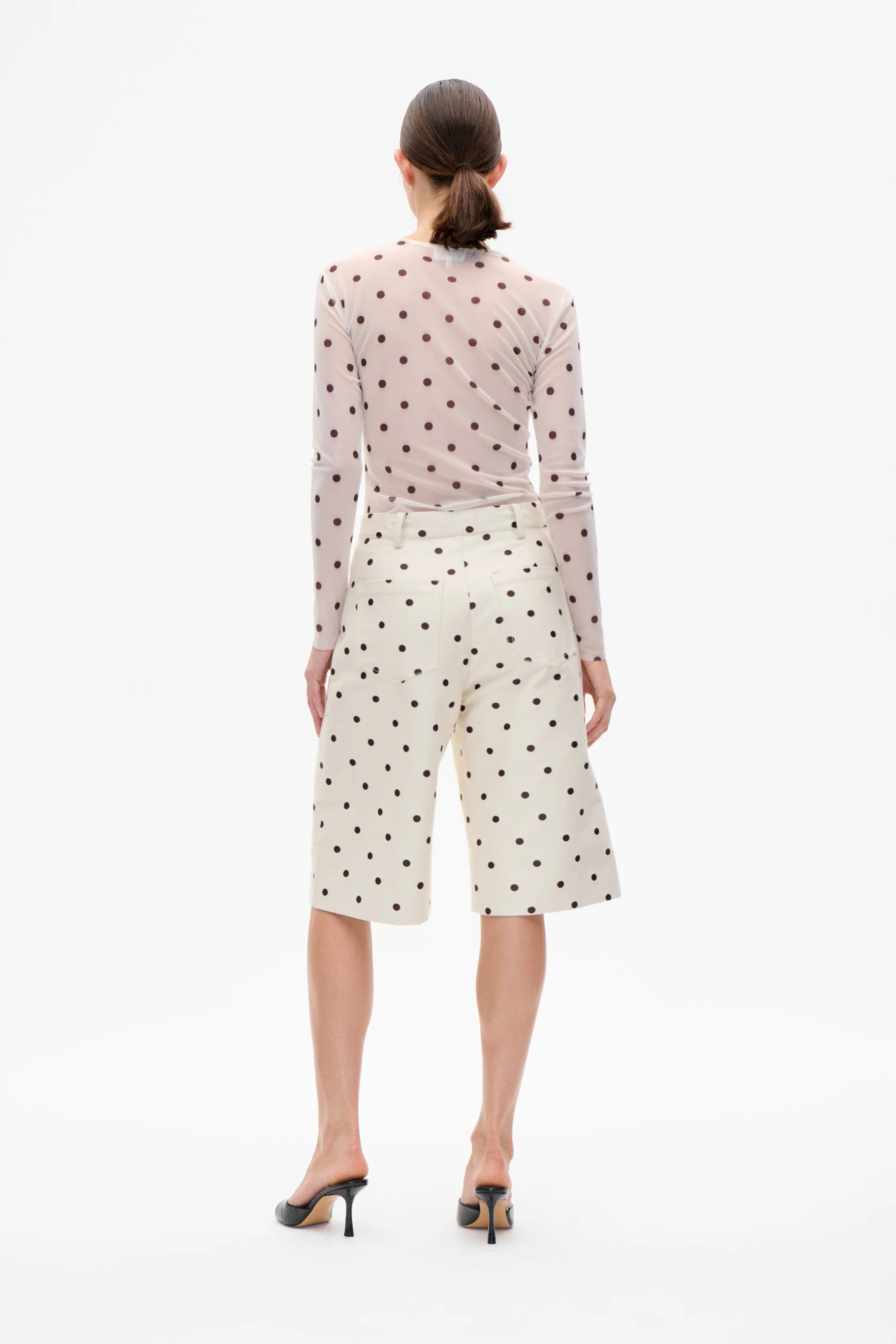 BAUM & PFERDGARTEN Blouse "Jodie" egret creme dot