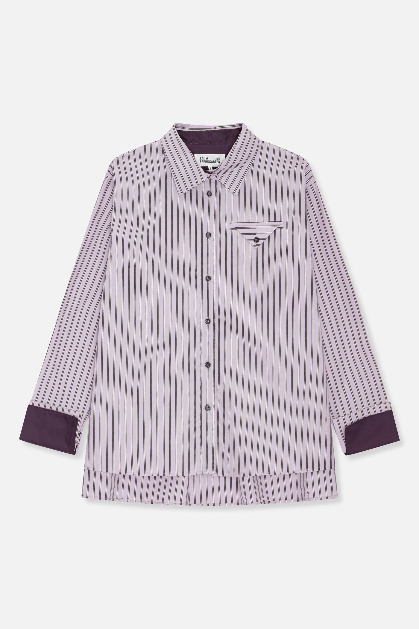 BAUM & PFERDGARTEN Shirt "Melinda" thistle grey stripe