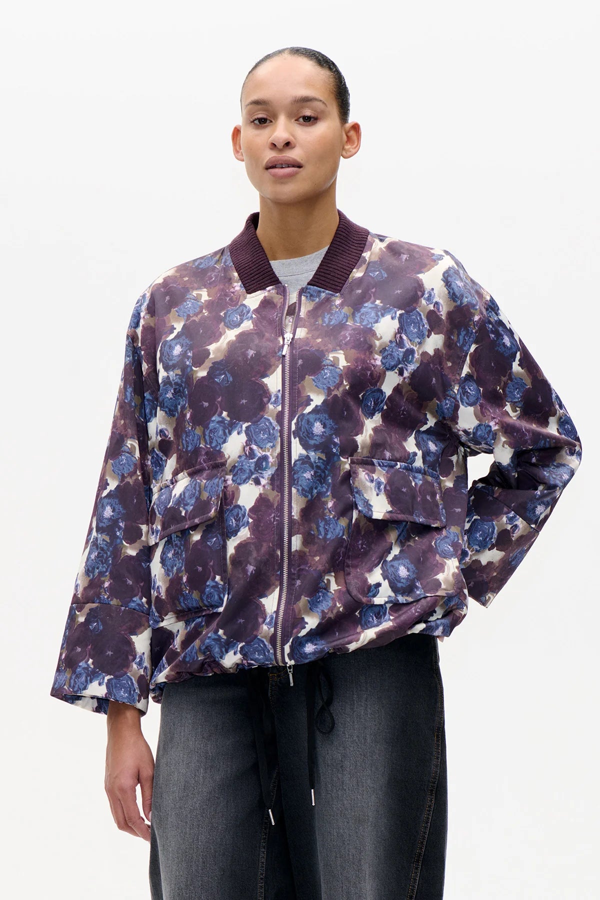 BAUM & PFERDGARTEN Jacket "Boline" dusty grey flower