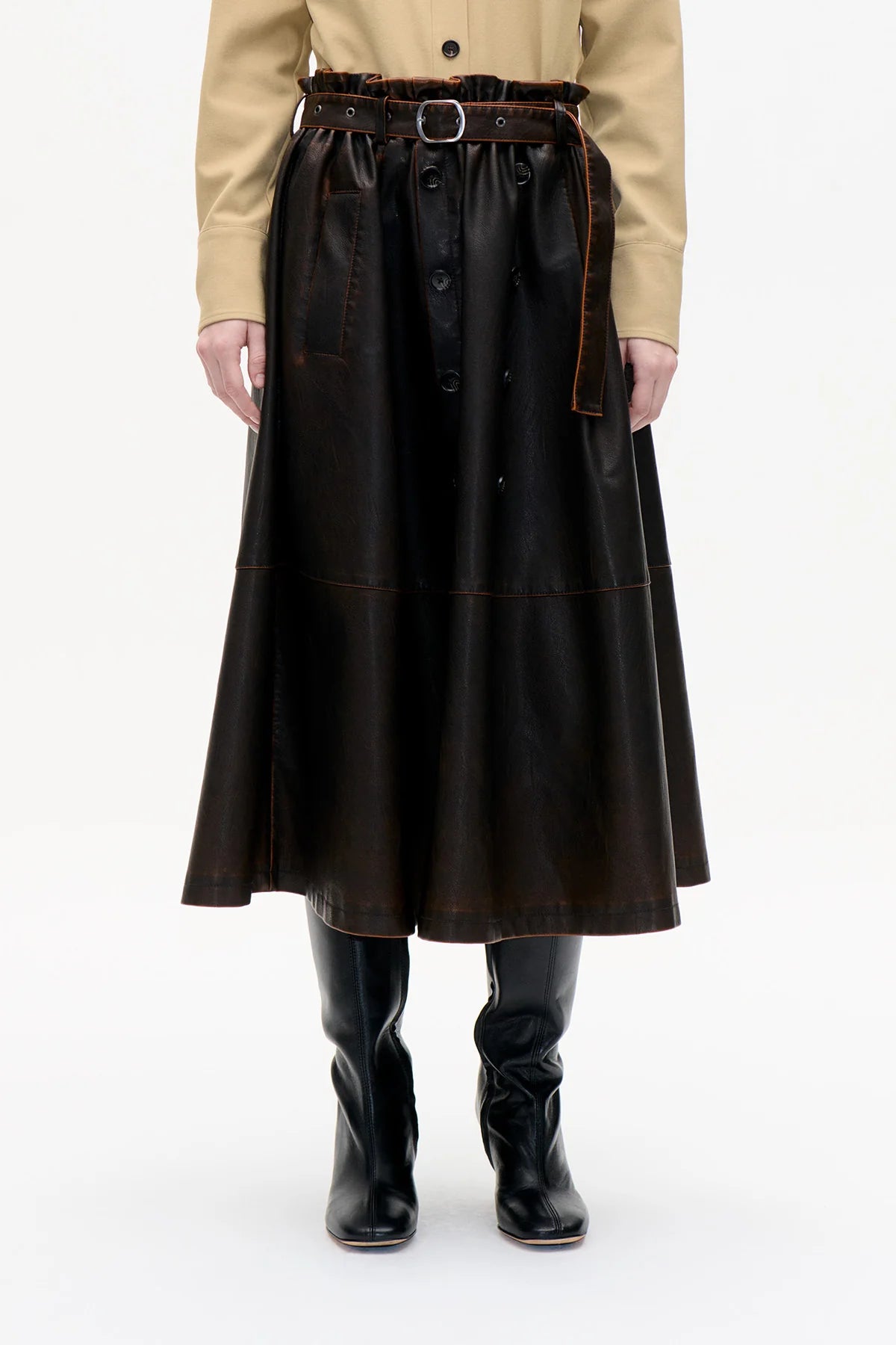 BAUM & PFERDGARTEN Skirt "Saimi" brown