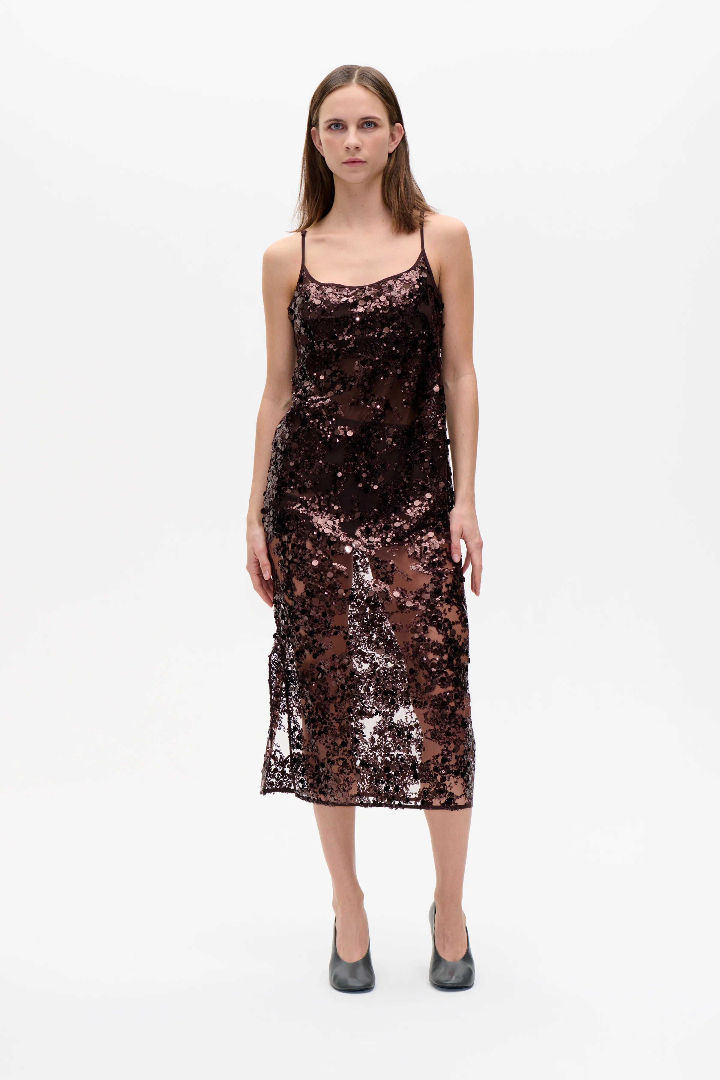BAUM & PFERDGARTEN Dress "Avani" coffee bean brown