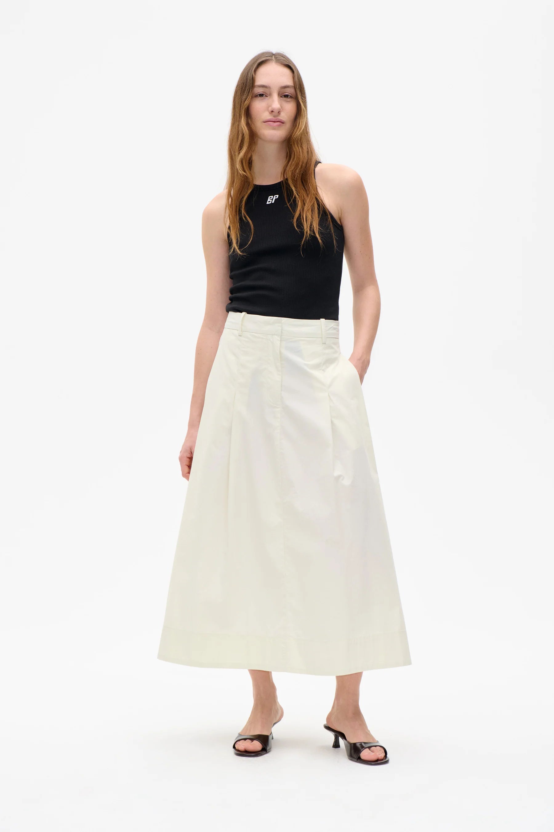 BAUM & PFERDGARTEN Skirt "Sabrinna" light grey