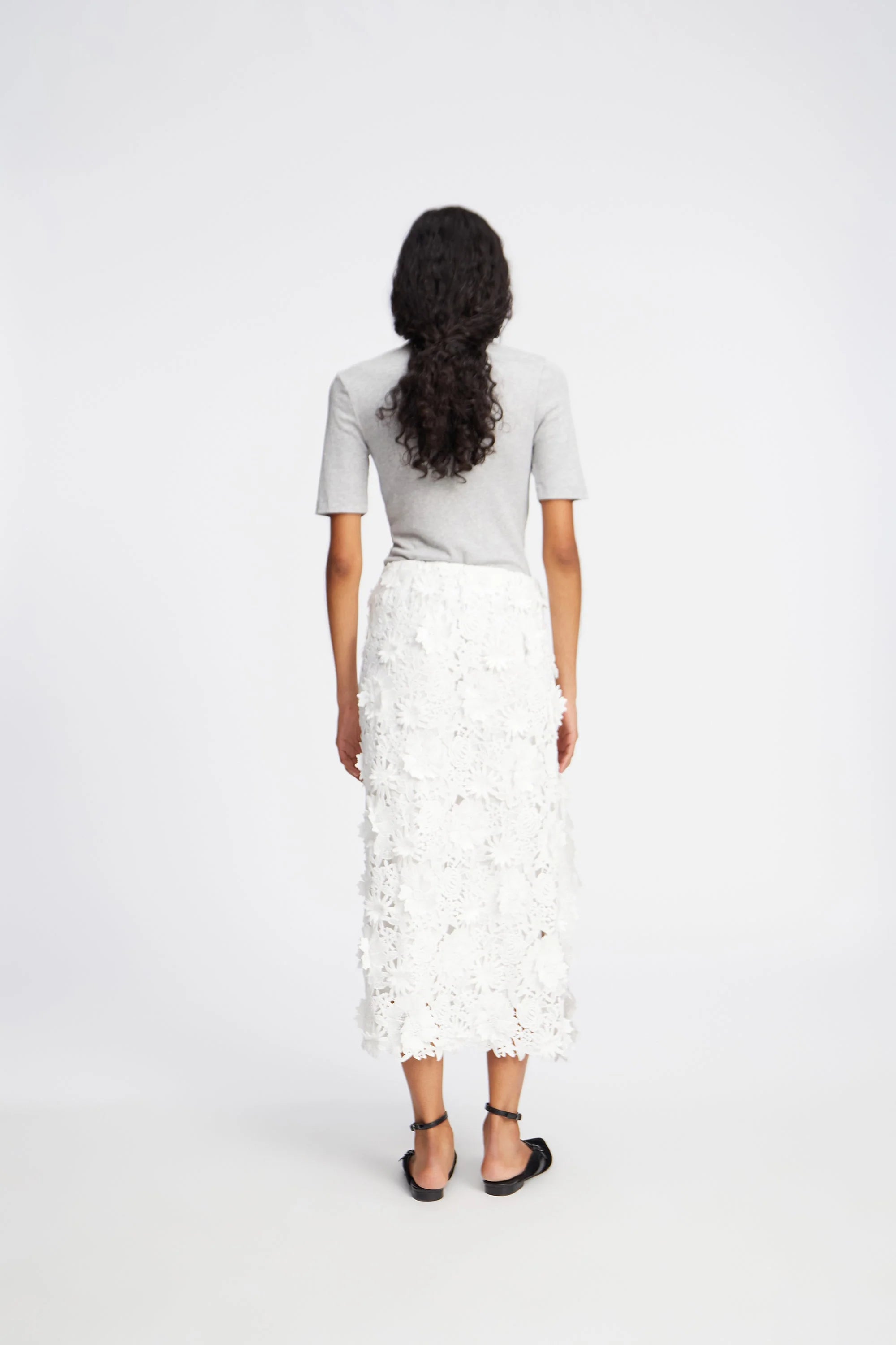 MUNTHE skirt "Pomi" white