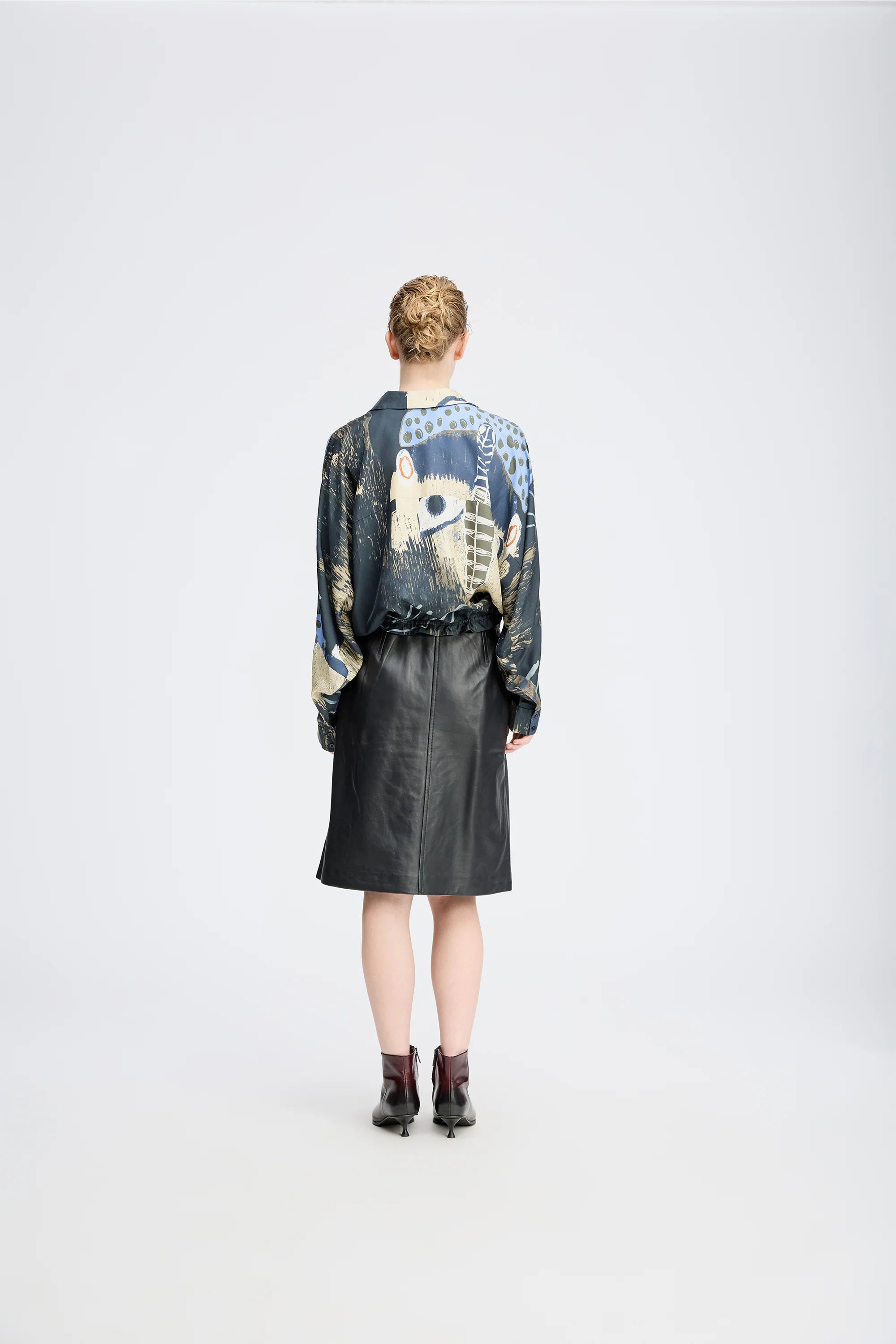 MUNTHE blouse "Loasta" black print