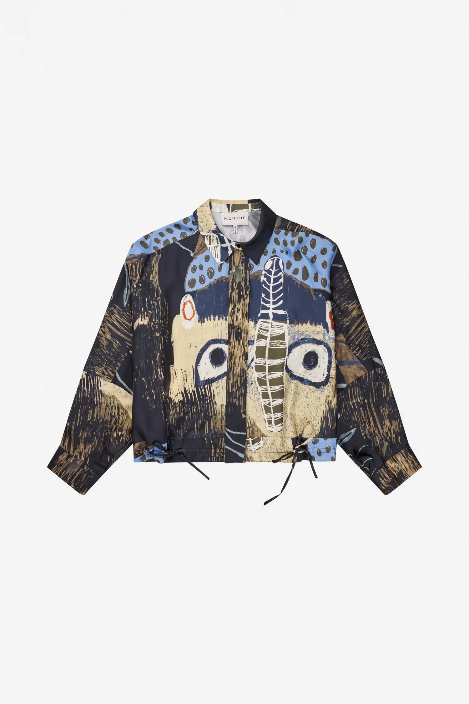 MUNTHE blouse "Loasta" black print