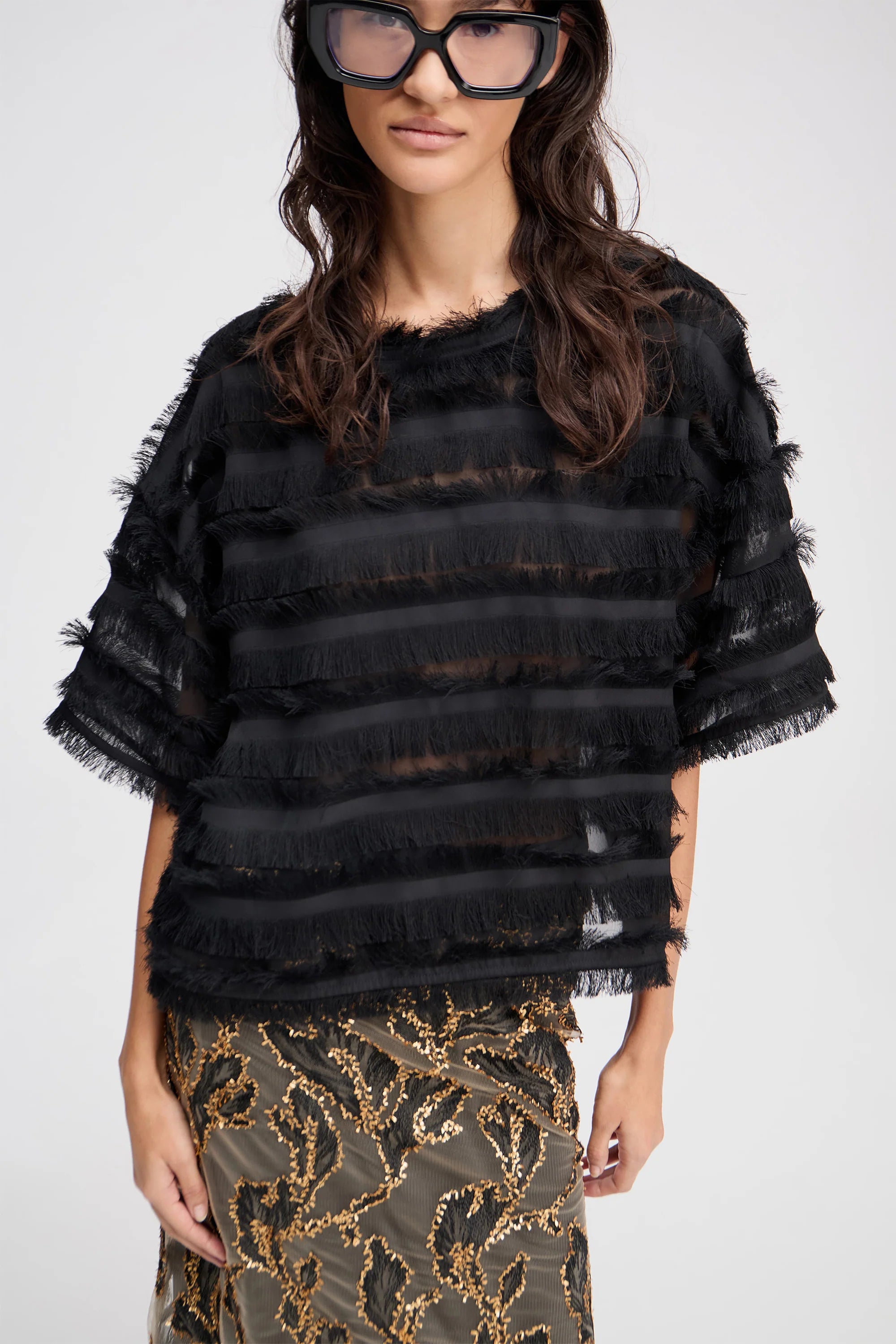 MUNTHE top "Lipona" black