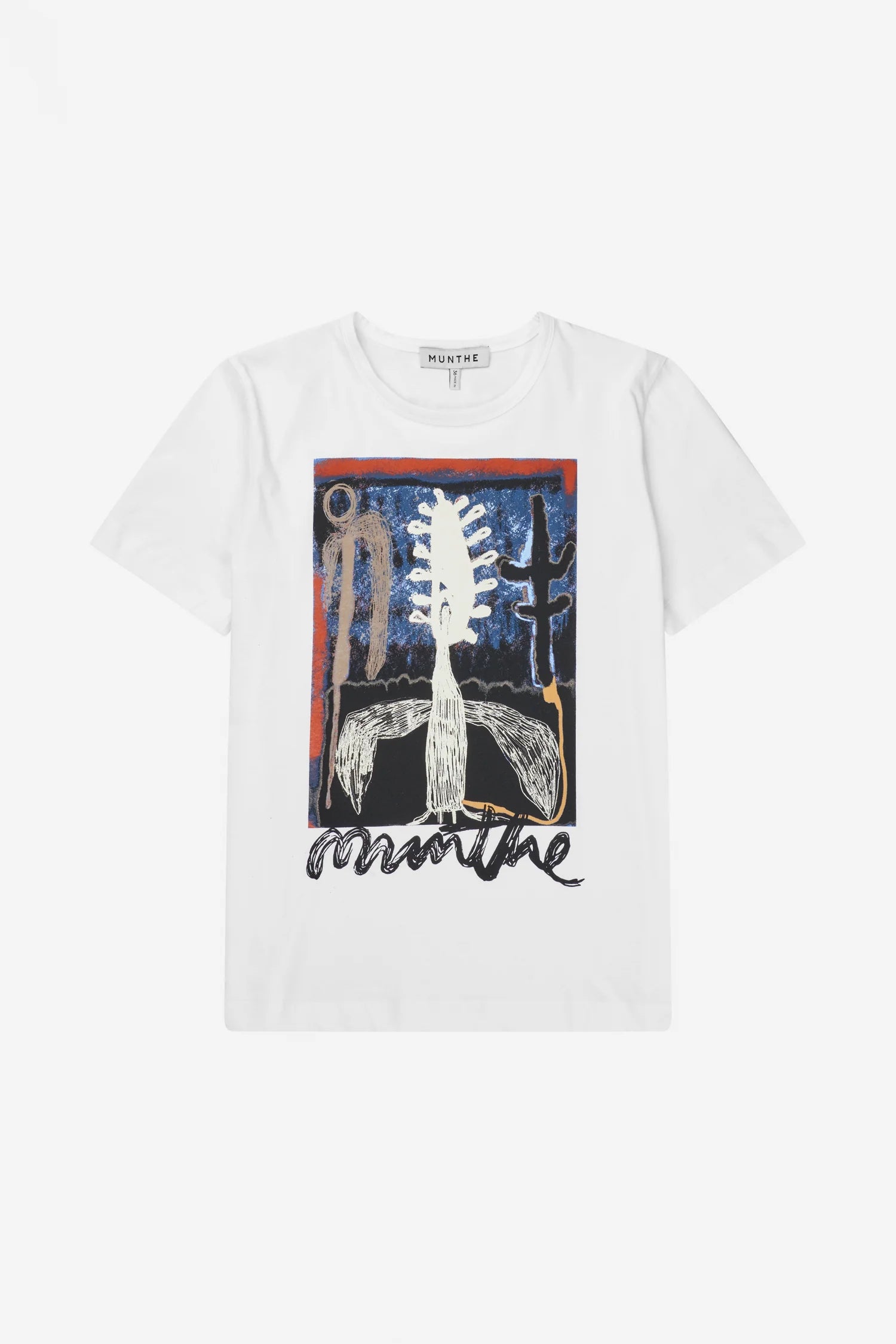 MUNTHE T-Shirt "Lack" white