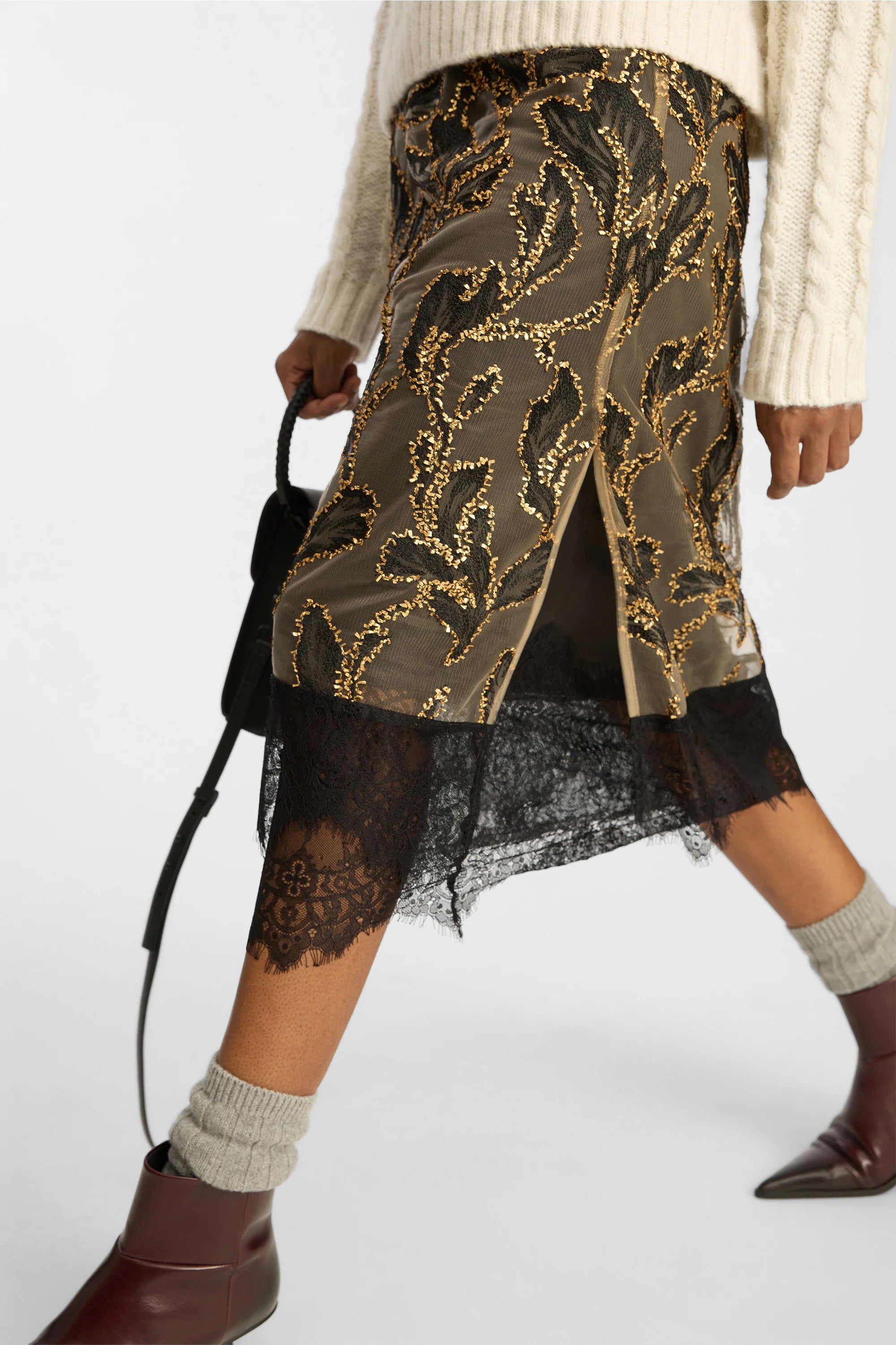 MUNTHE skirt "Latosha" gold