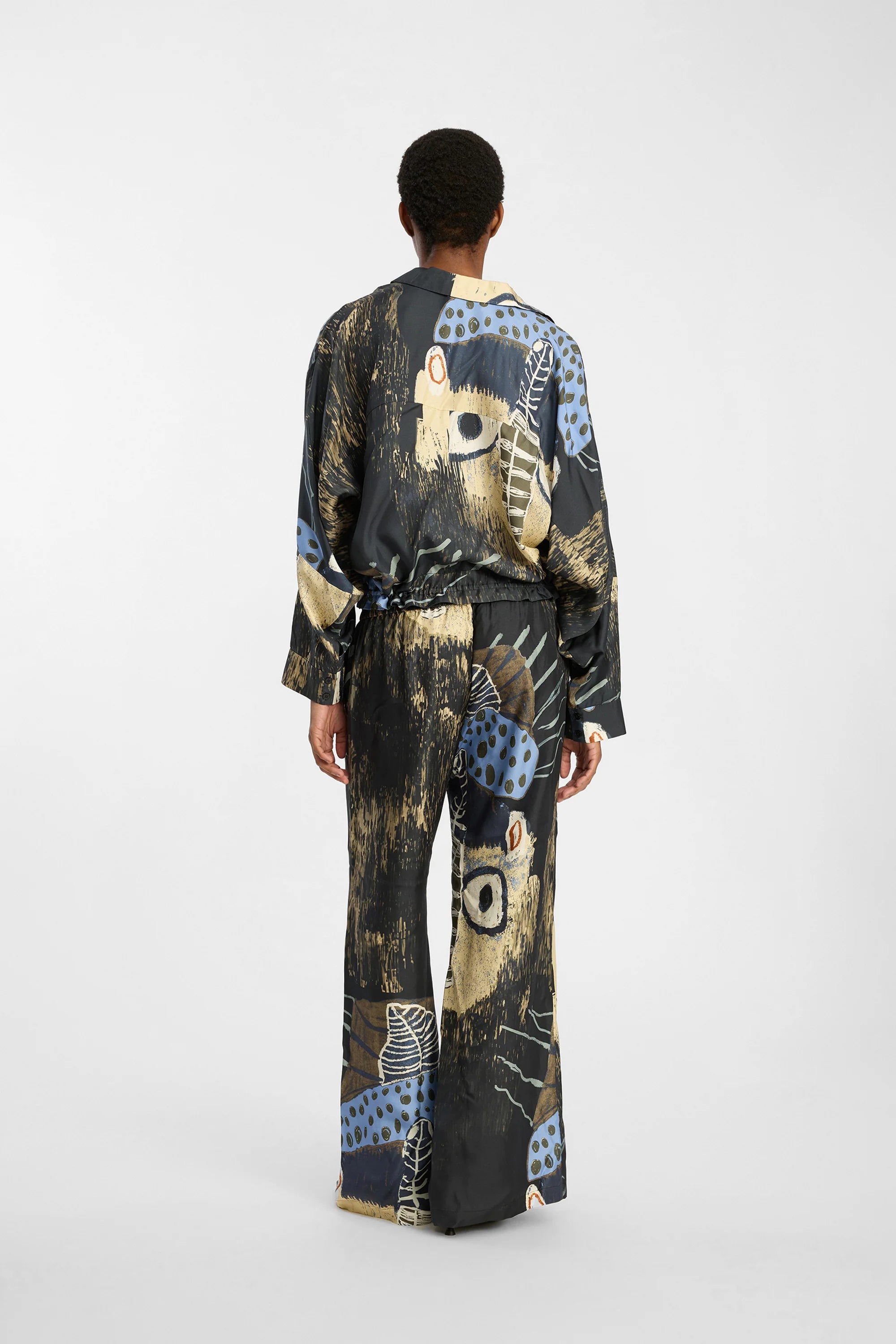 MUNTHE pants "Arum" black print
