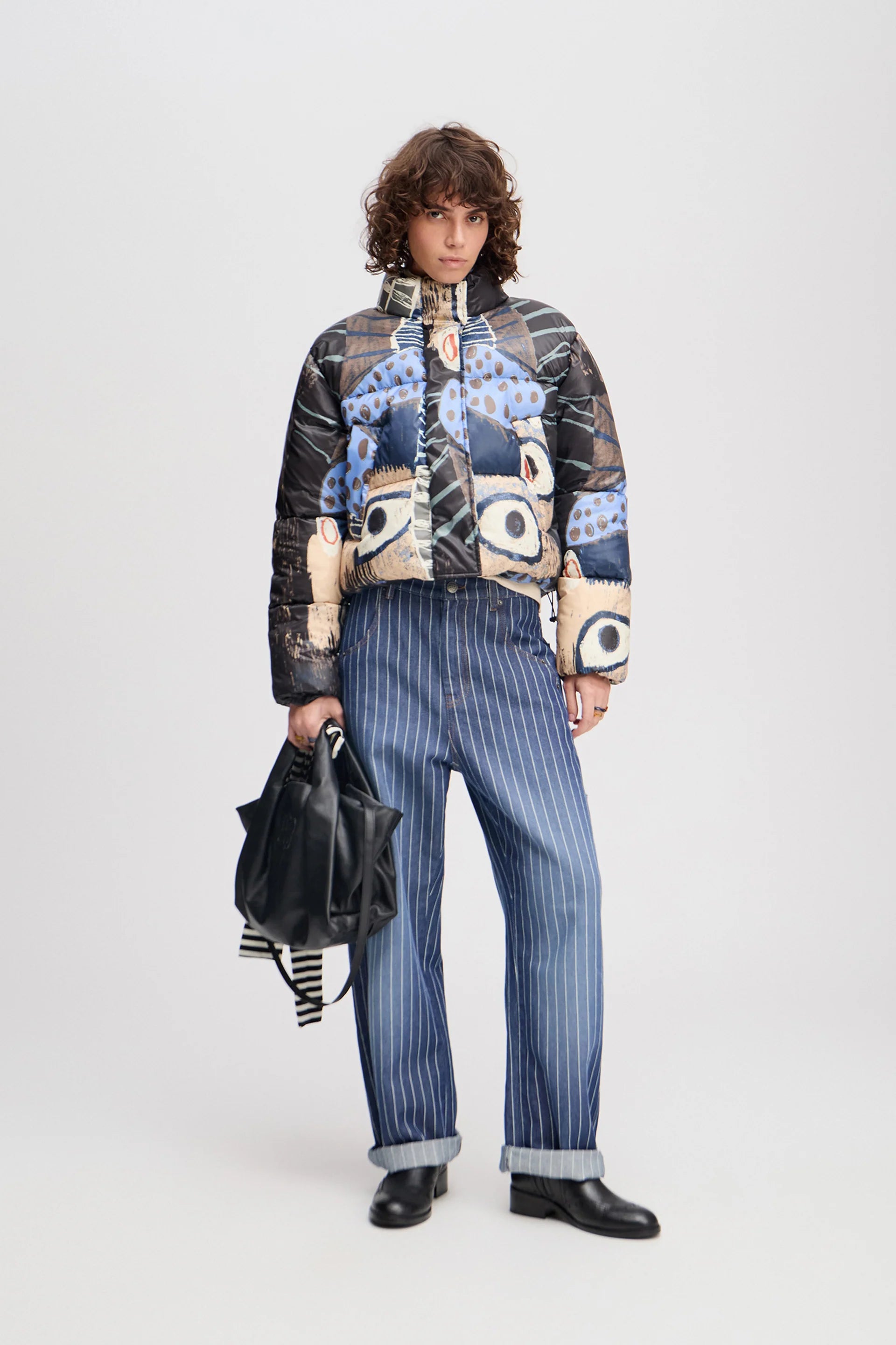MUNTHE Jacket "Juba" black print