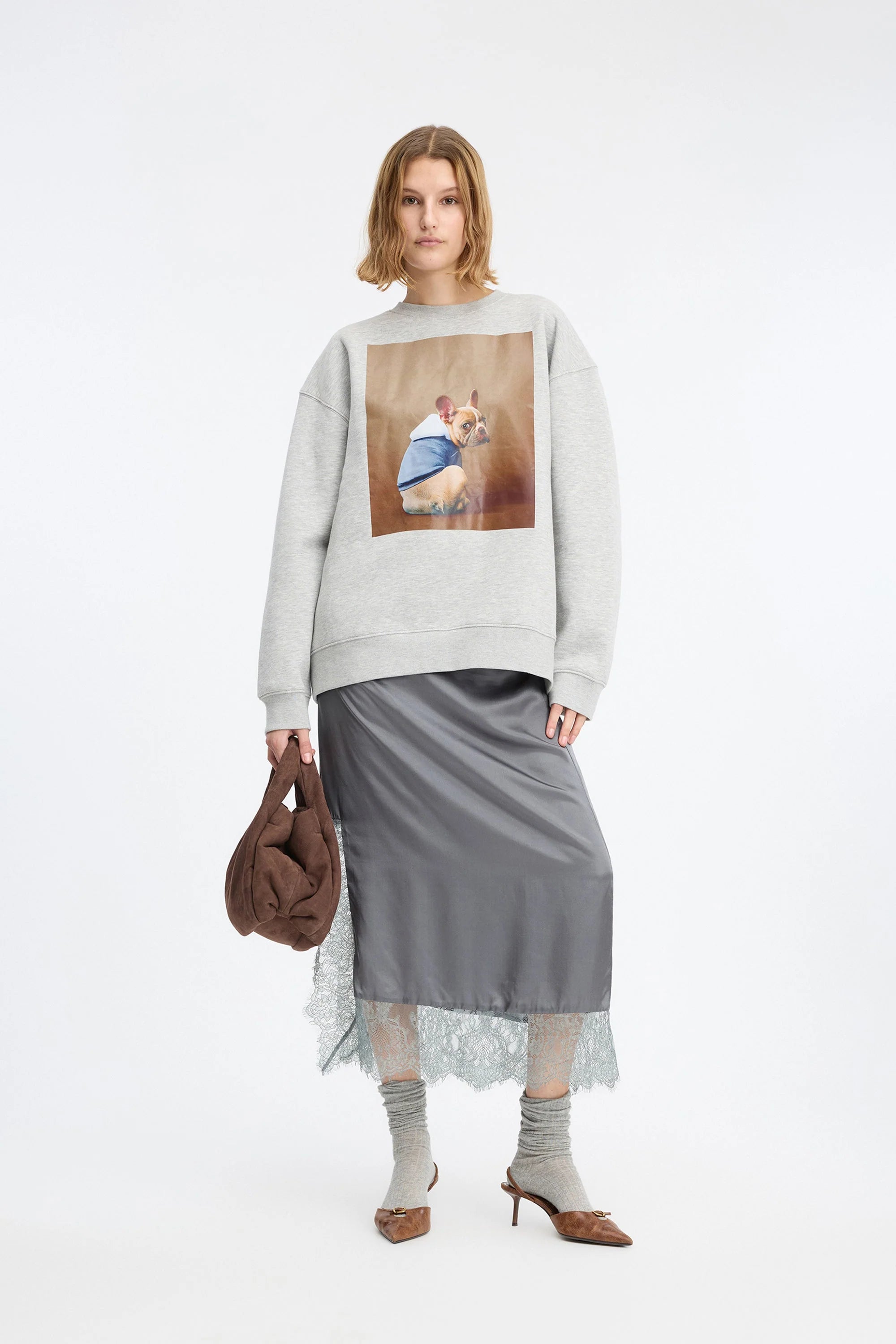 MUNTHE Sweater "Roula" light grey