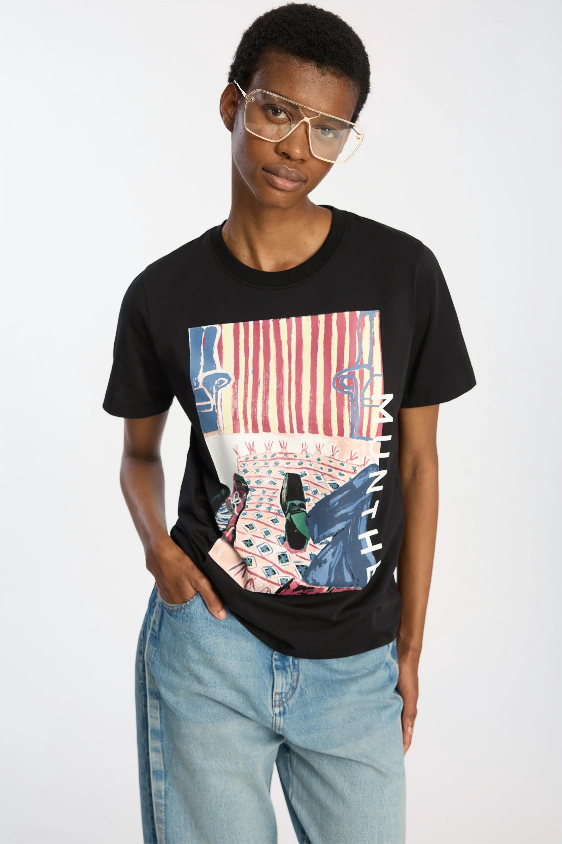 MUNTHE T-Shirt "Ballon" black