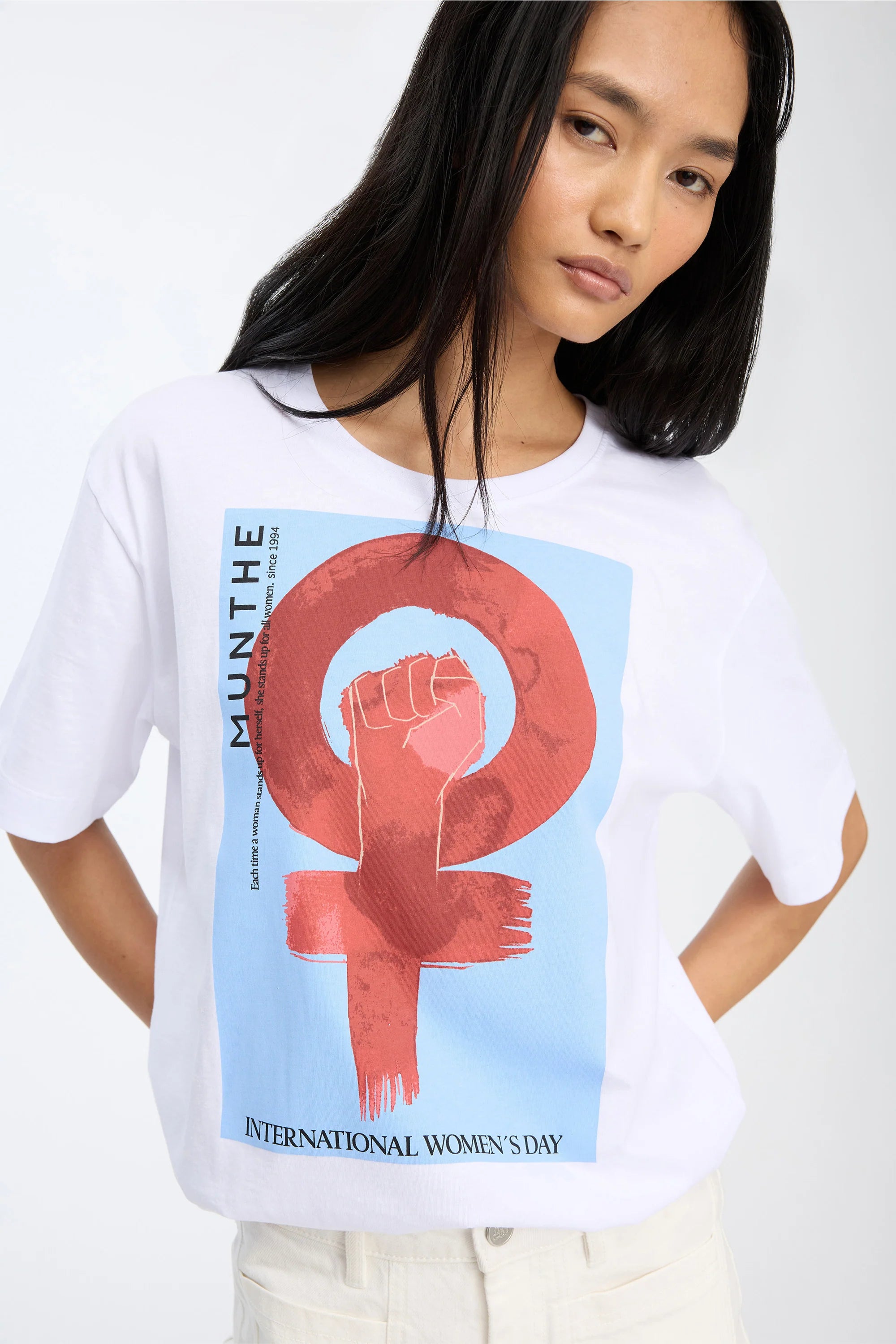 MUNTHE T-Shirt "Bilja" white