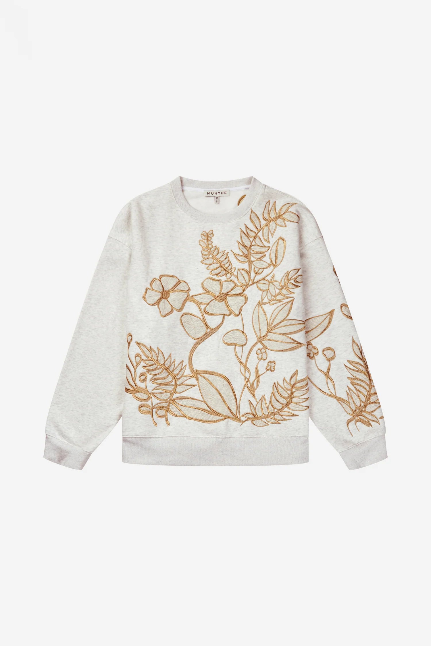 MUNTHE Sweater "Braeden" light grey