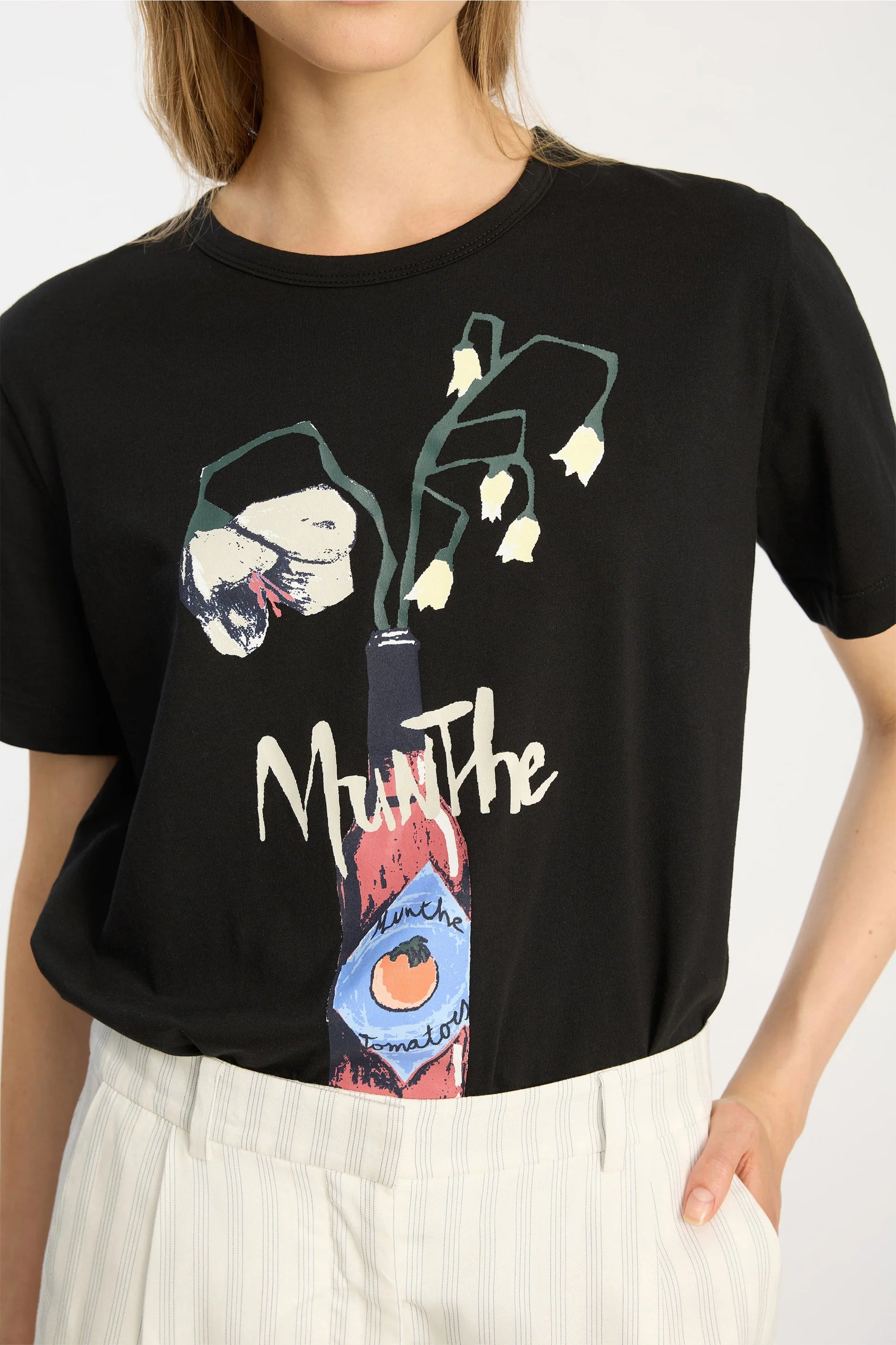 MUNTHE T-Shirt "Bilcis" black