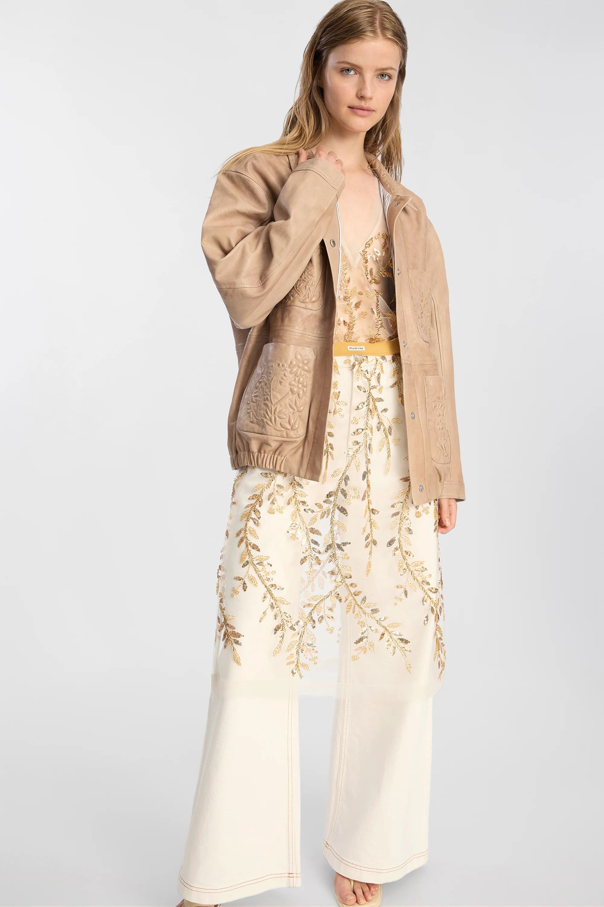 MUNTHE Skirt "Baia" gold