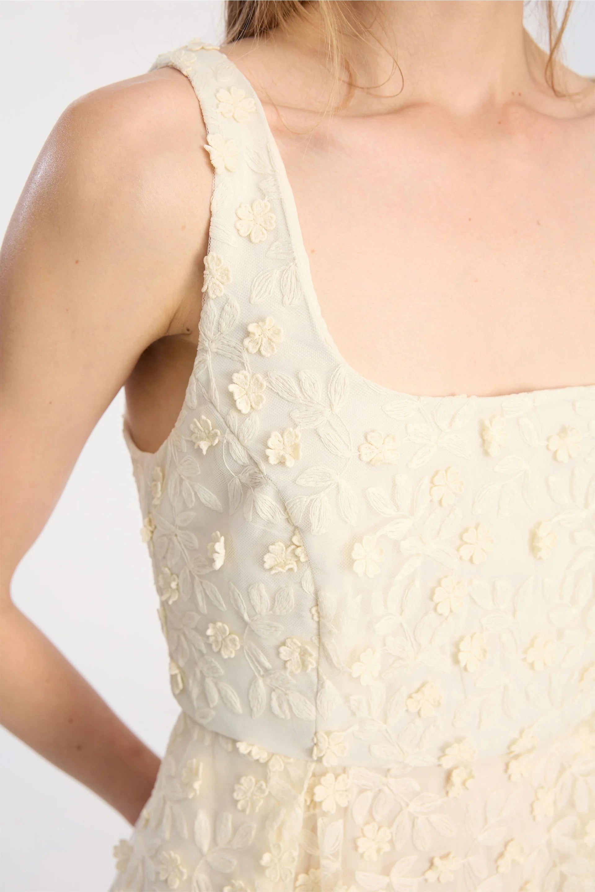 MUNTHE Dress "Bronia" ivory