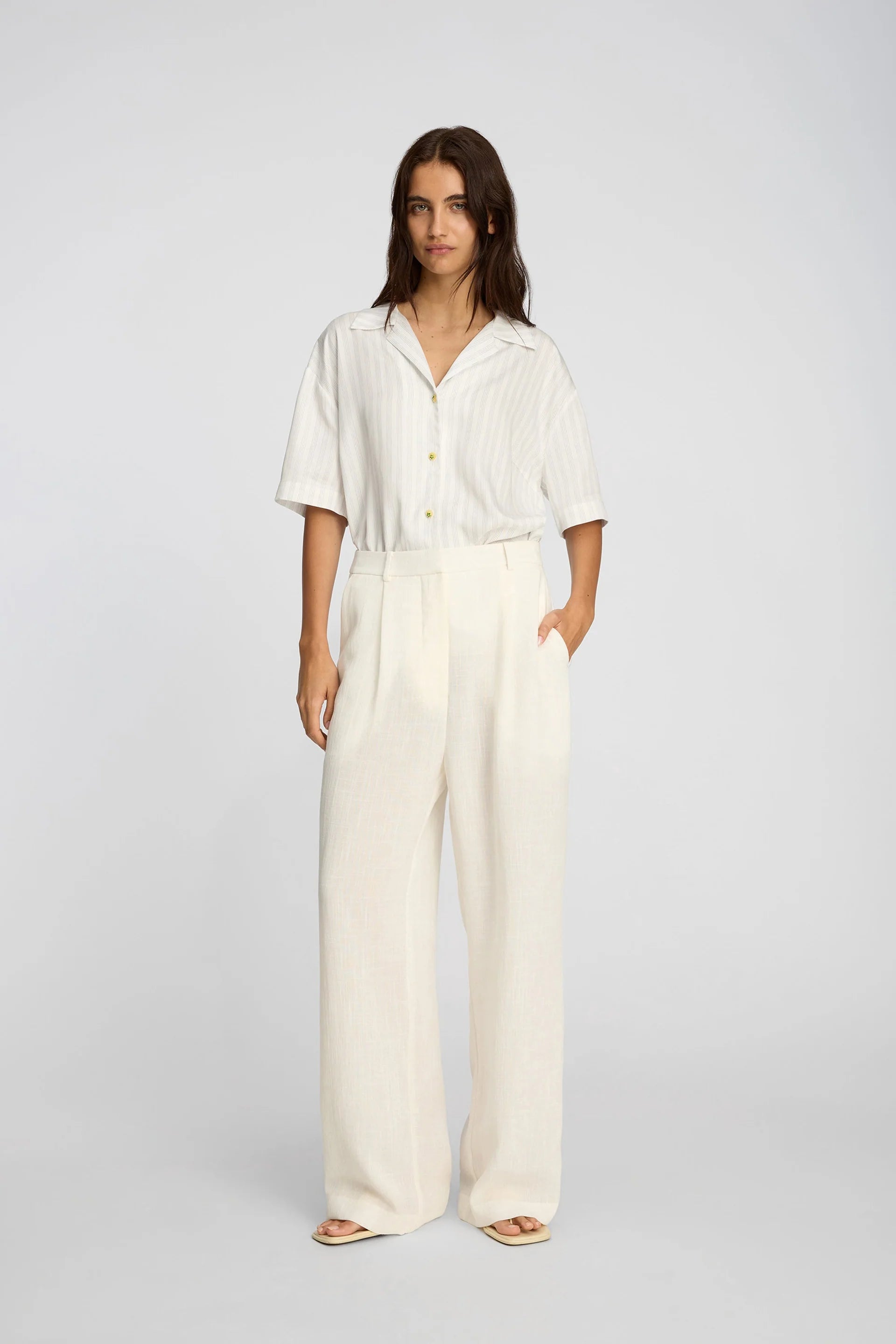 MUNTHE Pants "Kosmila" ivory