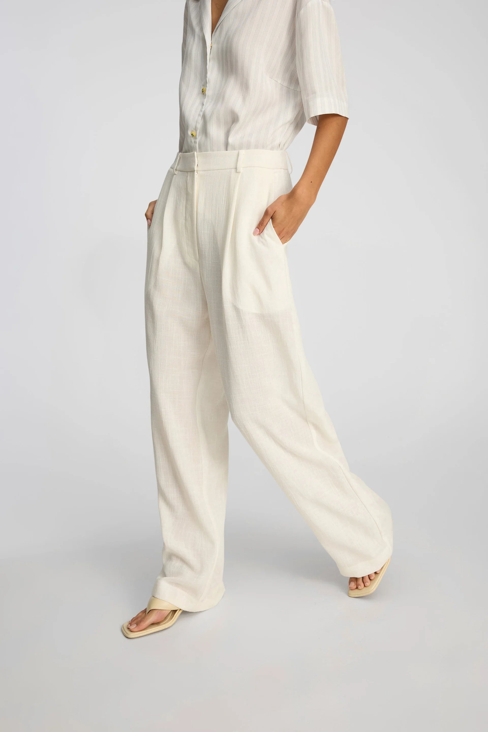 MUNTHE Pants "Kosmila" ivory