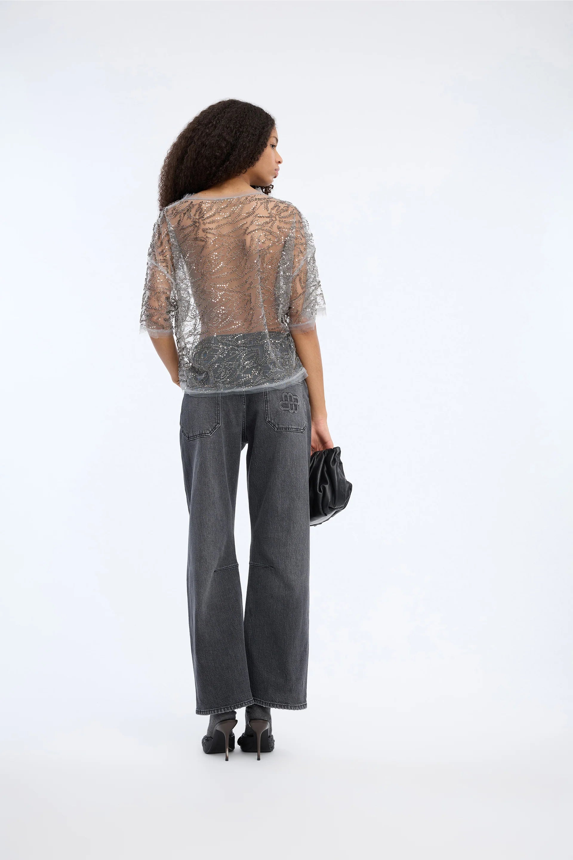 MUNTHE Top "Vun" gun metal