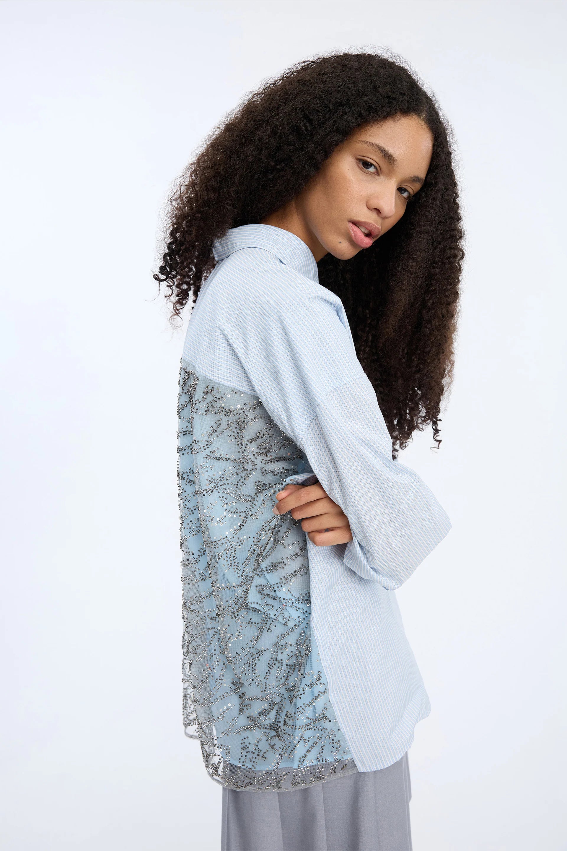 MUNTHE Shirt "Vontario" stripe blue