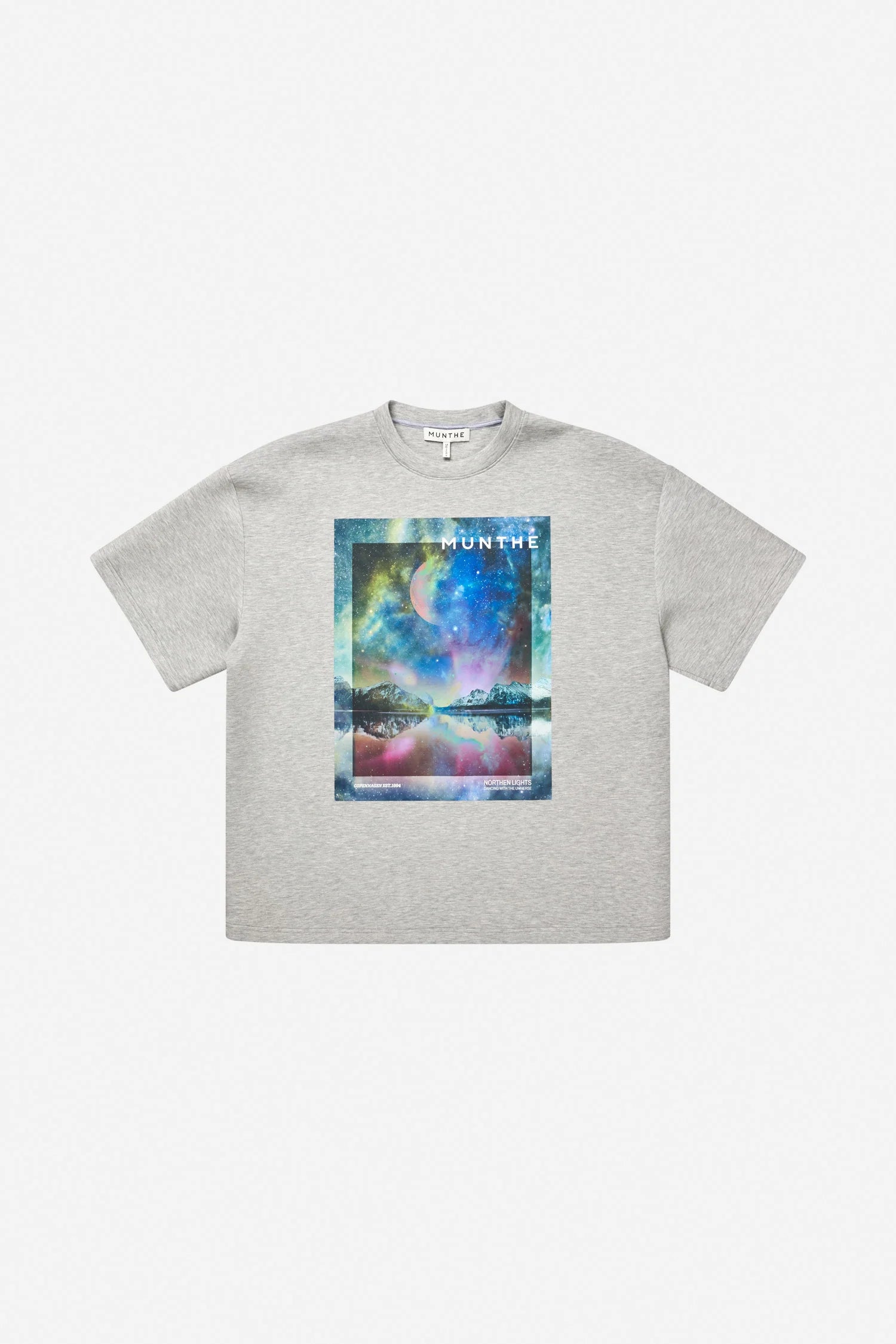 MUNTHE T-Shirt "Vaploi" light grey